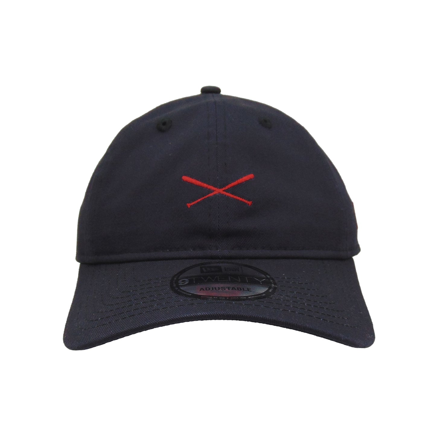 JustFitteds Crossed Bats New Era 9TWENTY Navy RD