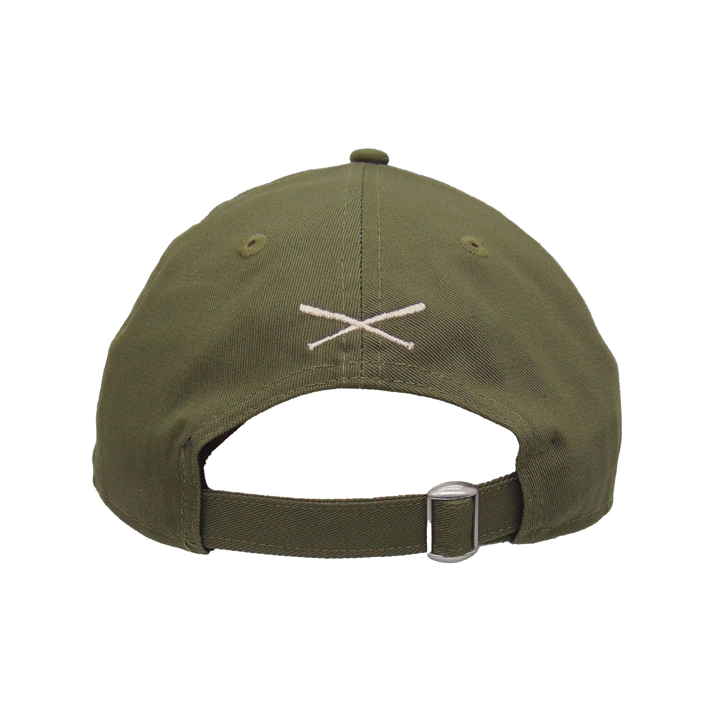 JustFitteds Crossed Bats New Era 9TWENTY Olive