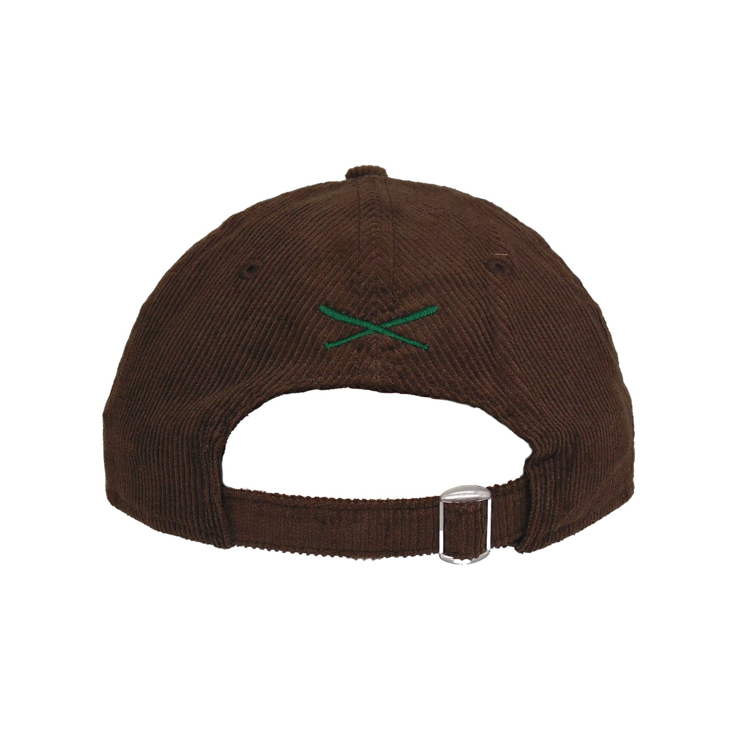 JustFitteds Crossed Bats New Era 9TWENTY Cap Brown Corduroy