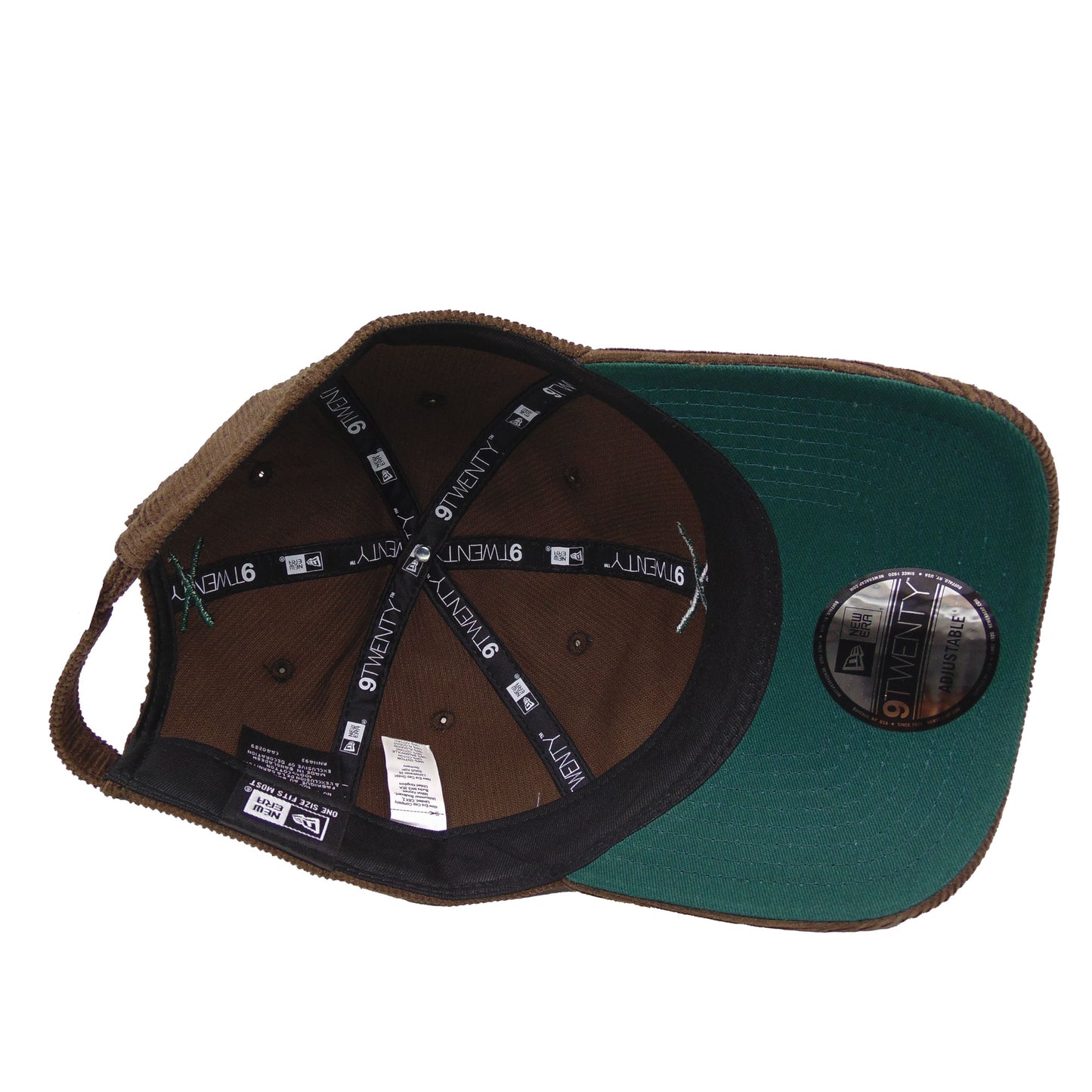 JustFitteds Crossed Bats New Era 9TWENTY Cap Brown Corduroy