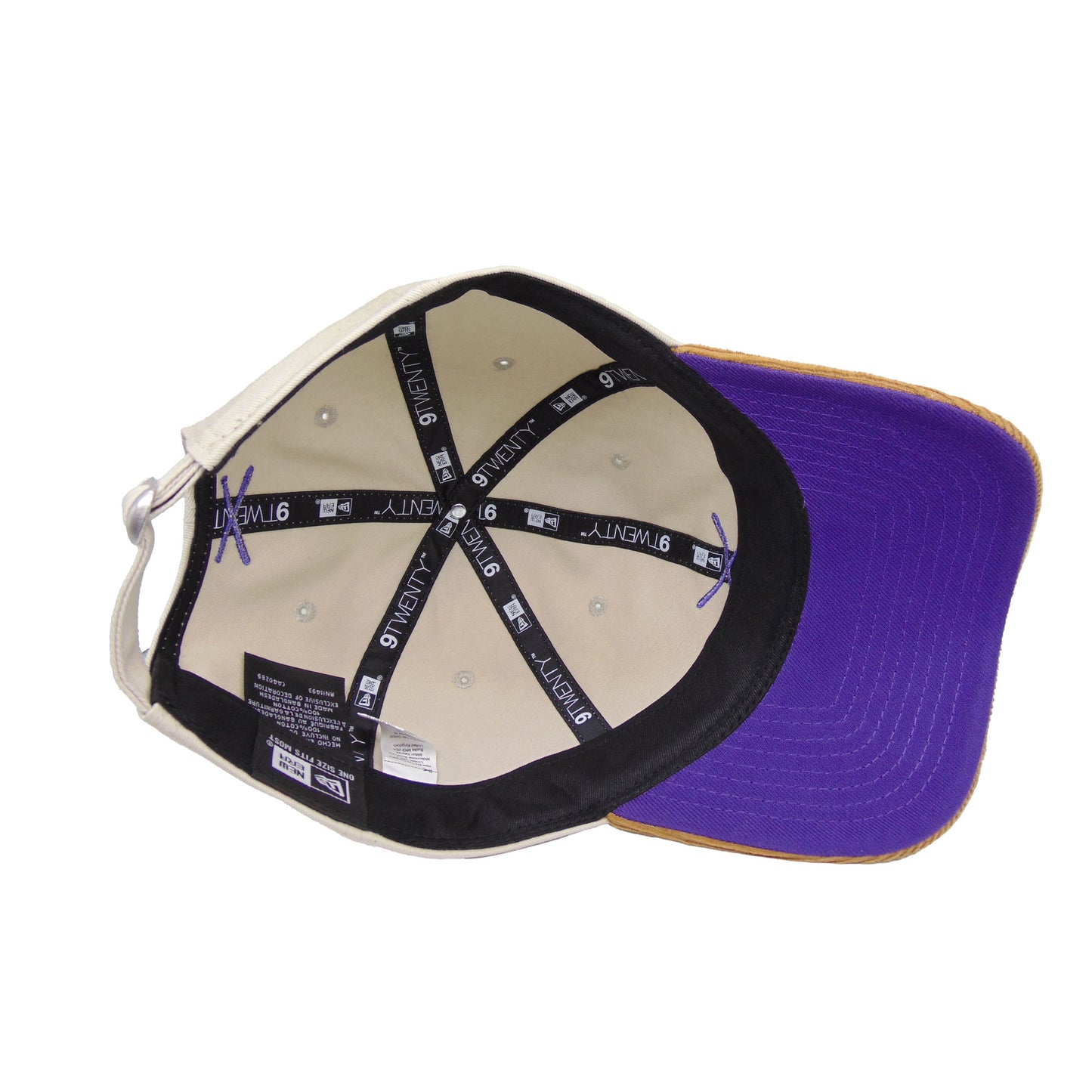 JustFitteds Crossed Bats New Era 9TWENTY Stone Wheat
