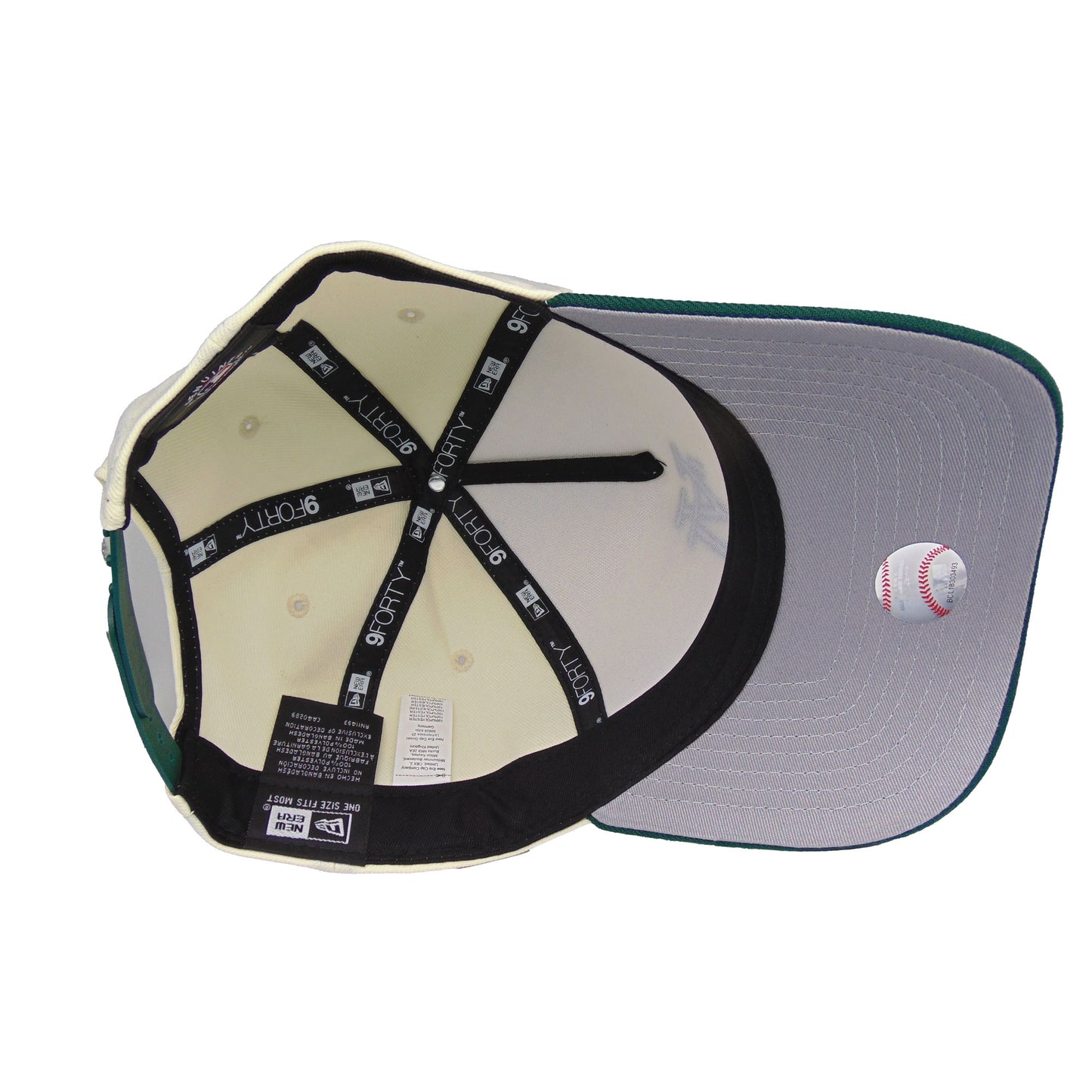 Los Angeles Dodgers flip 9FORTY AF New Era Cap chrome dk green