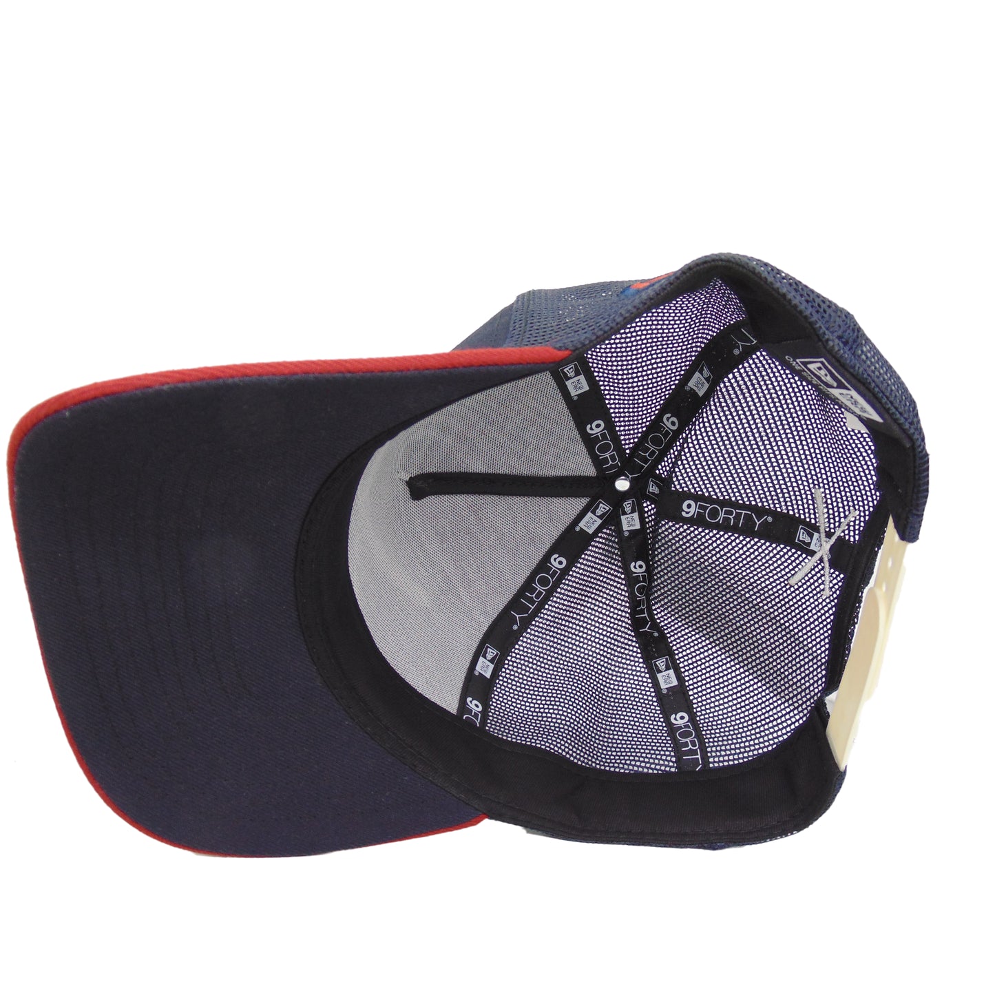 JustFitteds Crossed Bats Logo New Era 9FORTY AF Trucker Cap NCR