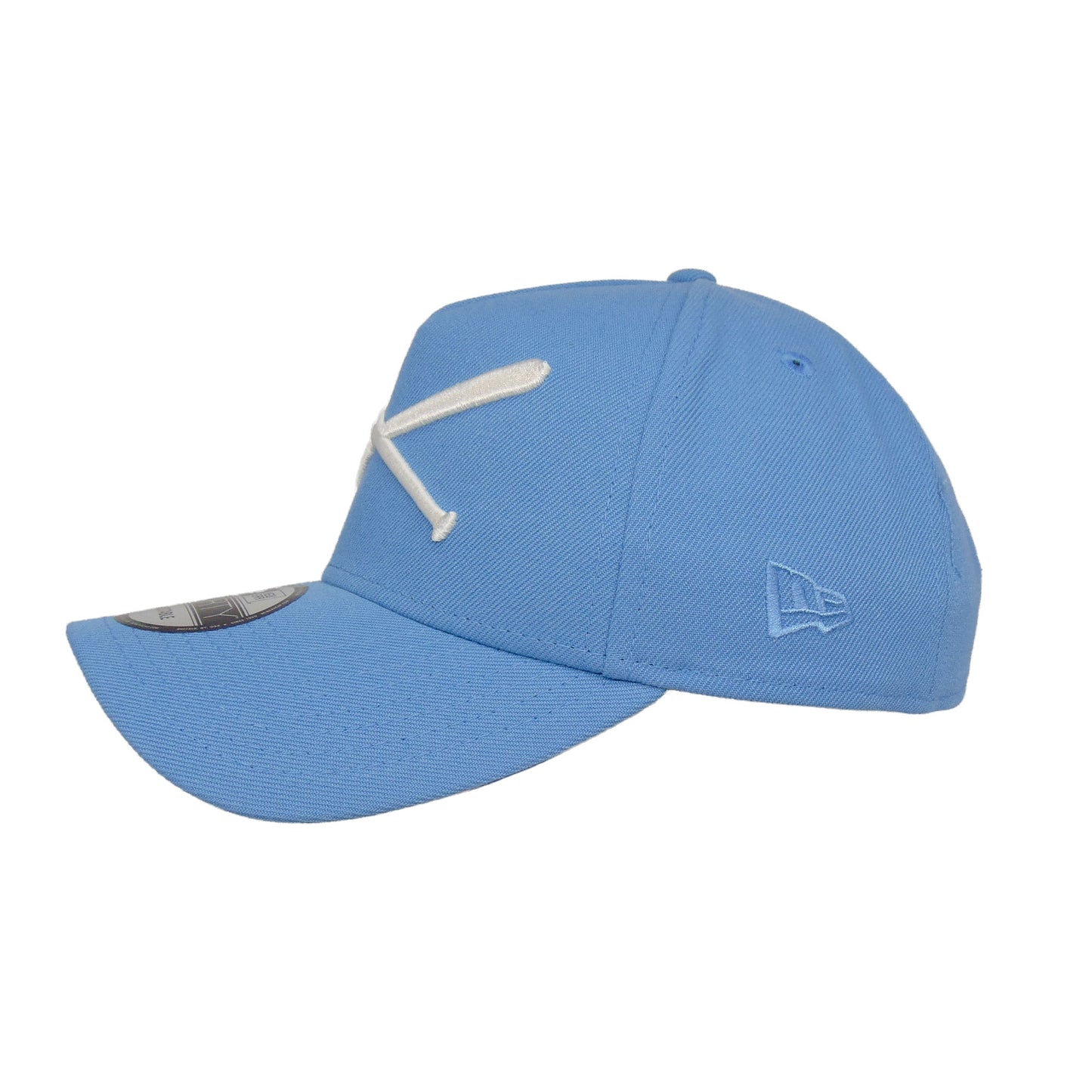 JustFitteds Crossed Bats Logo New Era 9FORTY AF Cap Sky