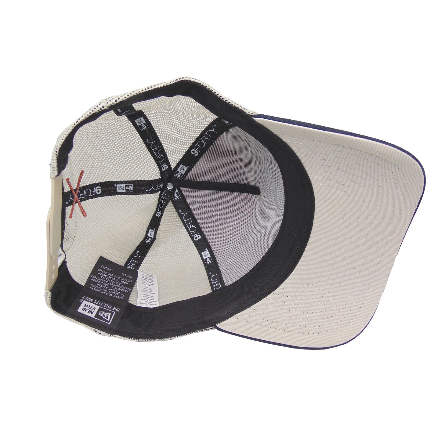 JustFitteds Crossed Bats Logo New Era 9FORTY AF Trucker Cap OSN