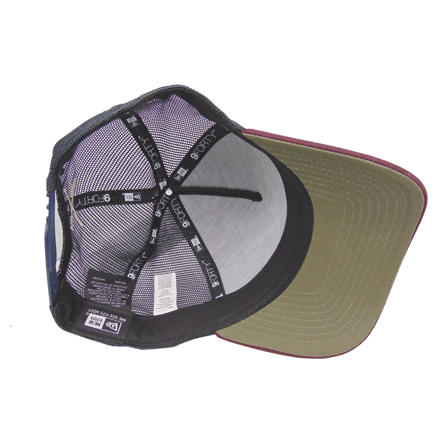 JustFitteds Crossed Bats Logo New Era 9FORTY AF Trucker Cap ONM
