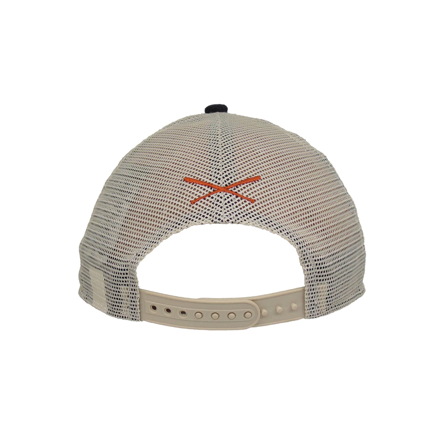 Justfitteds Crossed Bats Logo New Era 9FORTY AF Trucker Cap Navy Corduroy