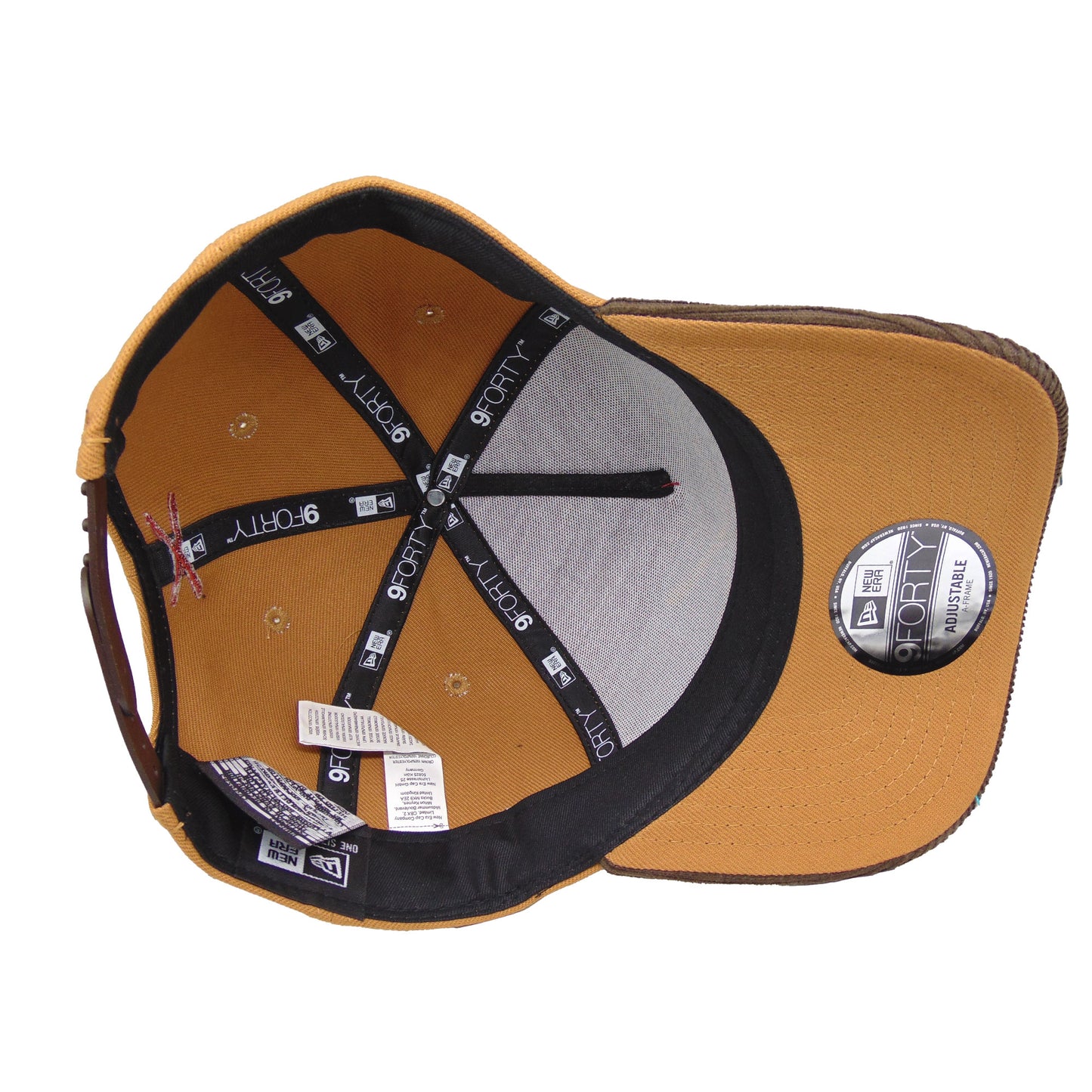 JustFitteds Crossed Bats Logo New Era 9FORTY AF Cap Cardinal Bronze