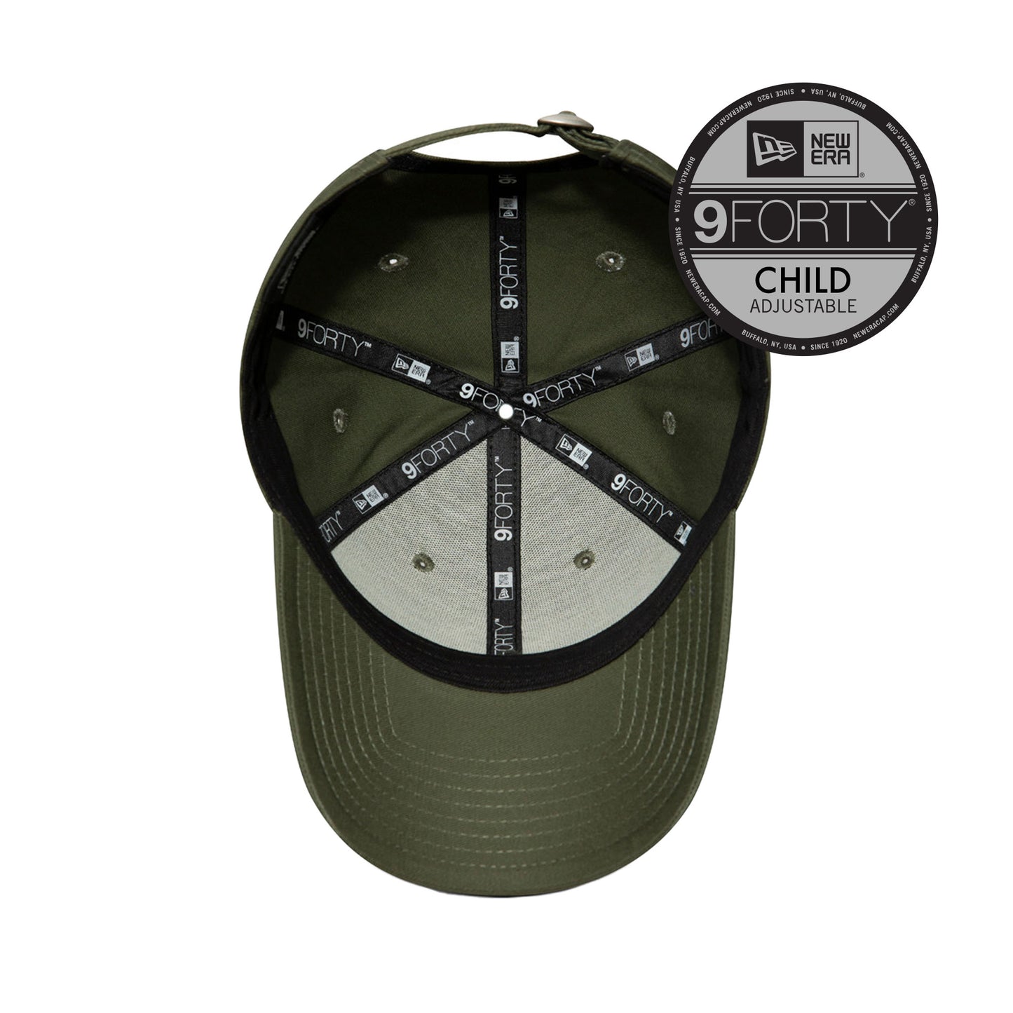 New York Yankees New Era 9FORTY KIDS Strap back Cap olive