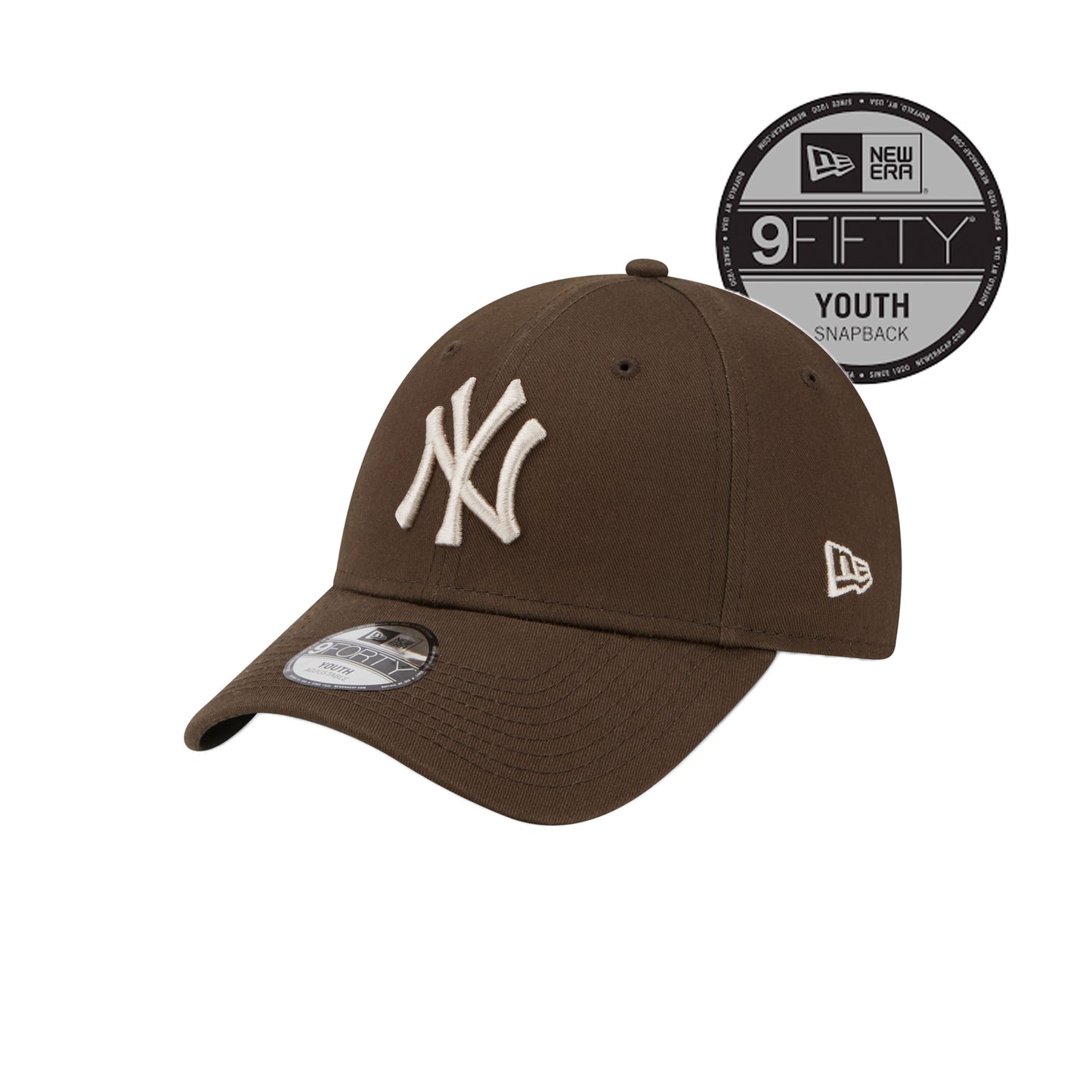 New York Yankees New Era 9FORTY YOUTH Strap back Cap brown