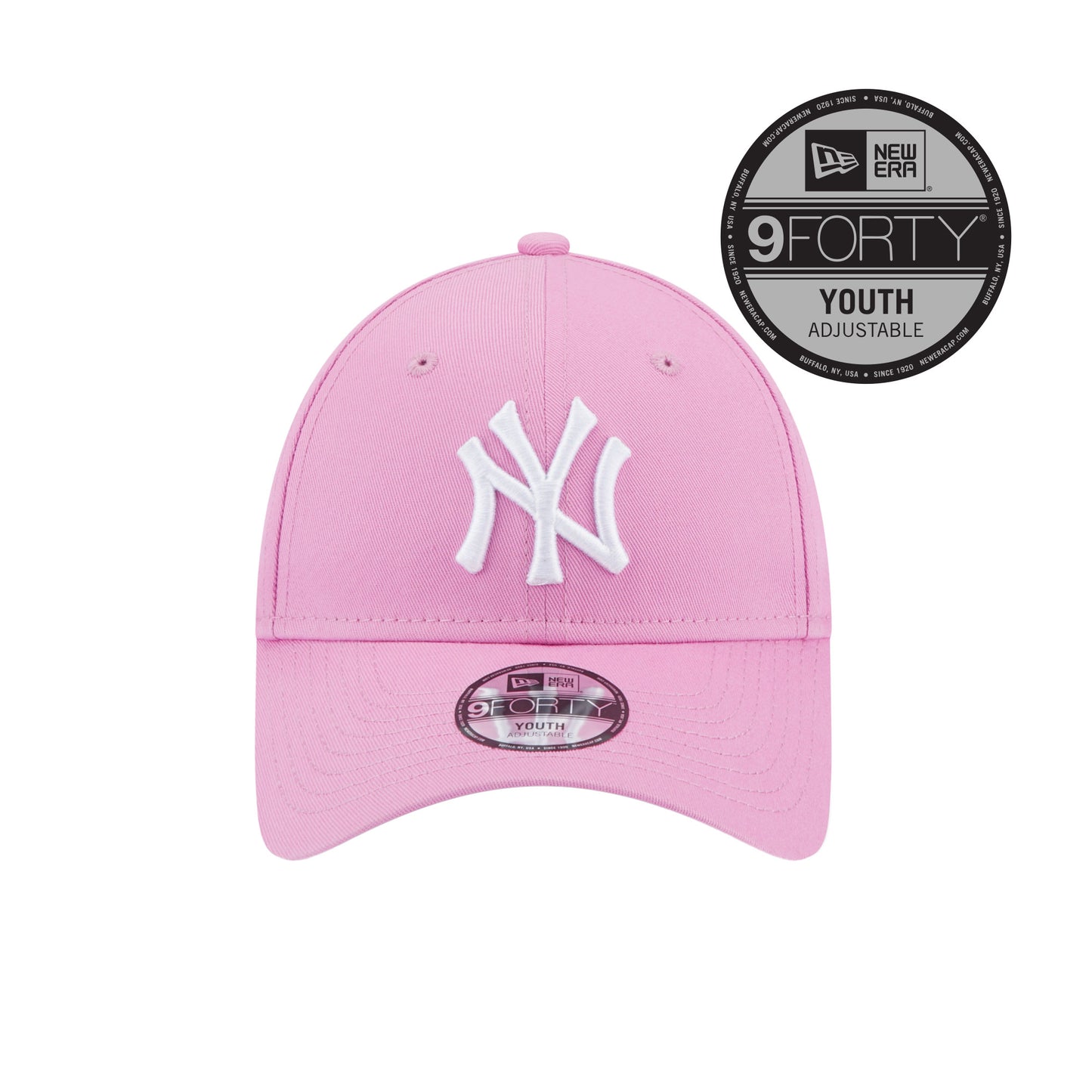 New York Yankees New Era 9FORTY YOUTH Strap back Cap pink