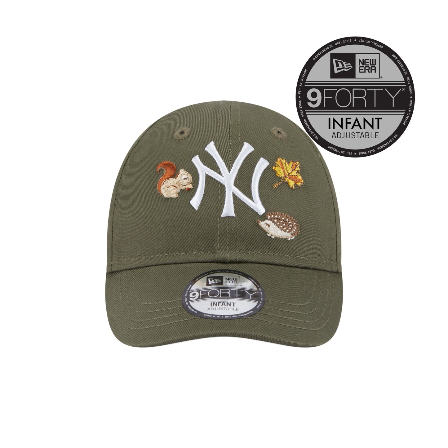 New York Yankees New Era 9FORTY INFANT Cap Olive