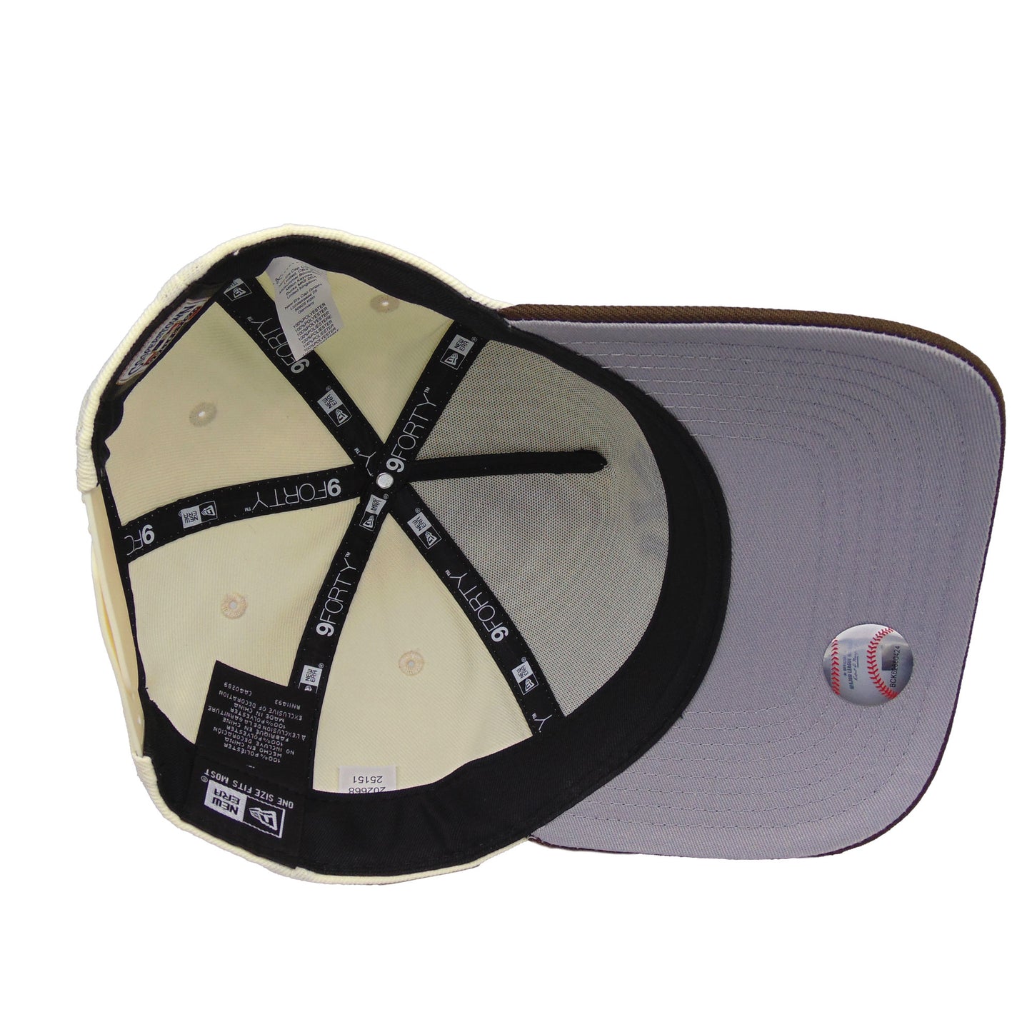 New York Yankees Custom 9FORTY AF New Era Cap chrome brown WS98
