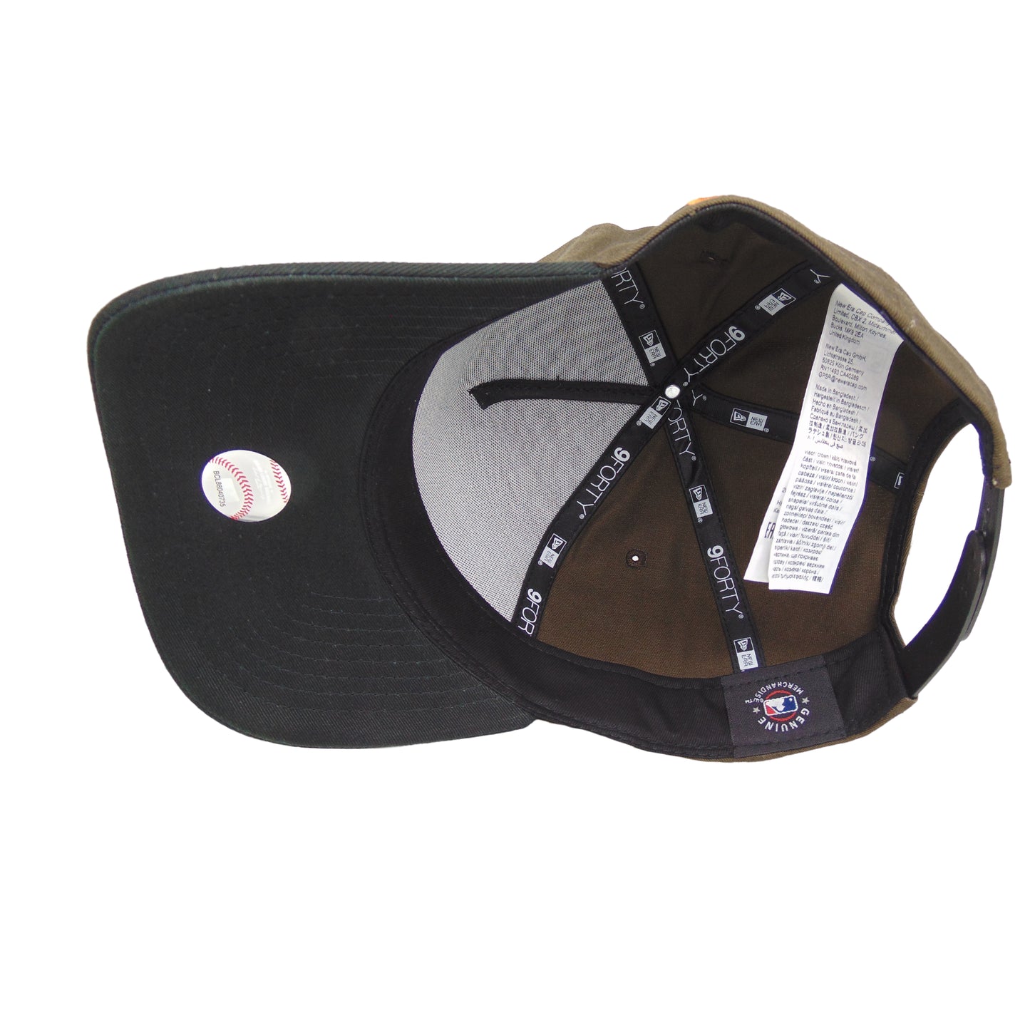 Atlanta Braves custom 9FORTY AF New Era Cap Walnut Black