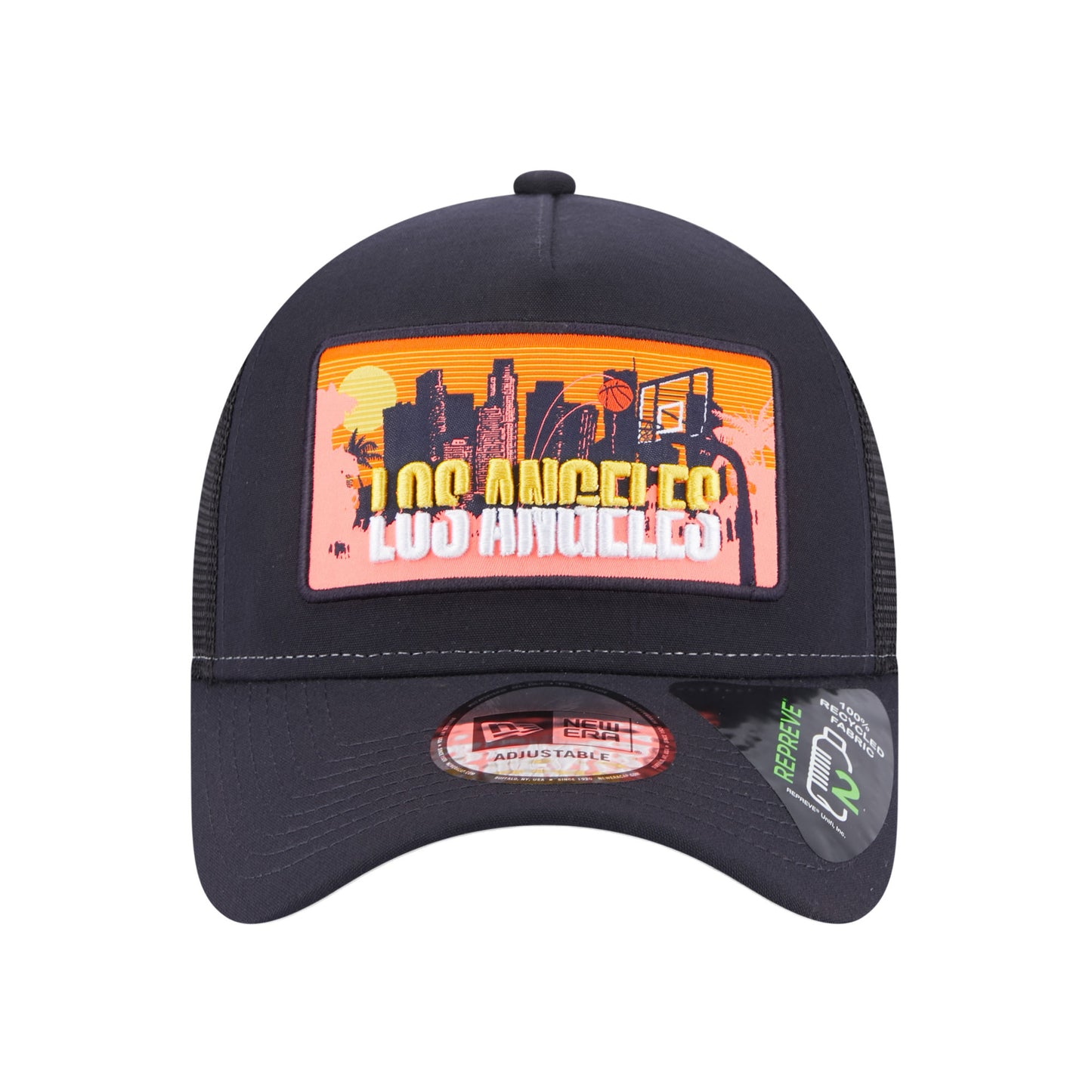 Los Angeles City Patch New Era Trucker Cap Adjustable navy