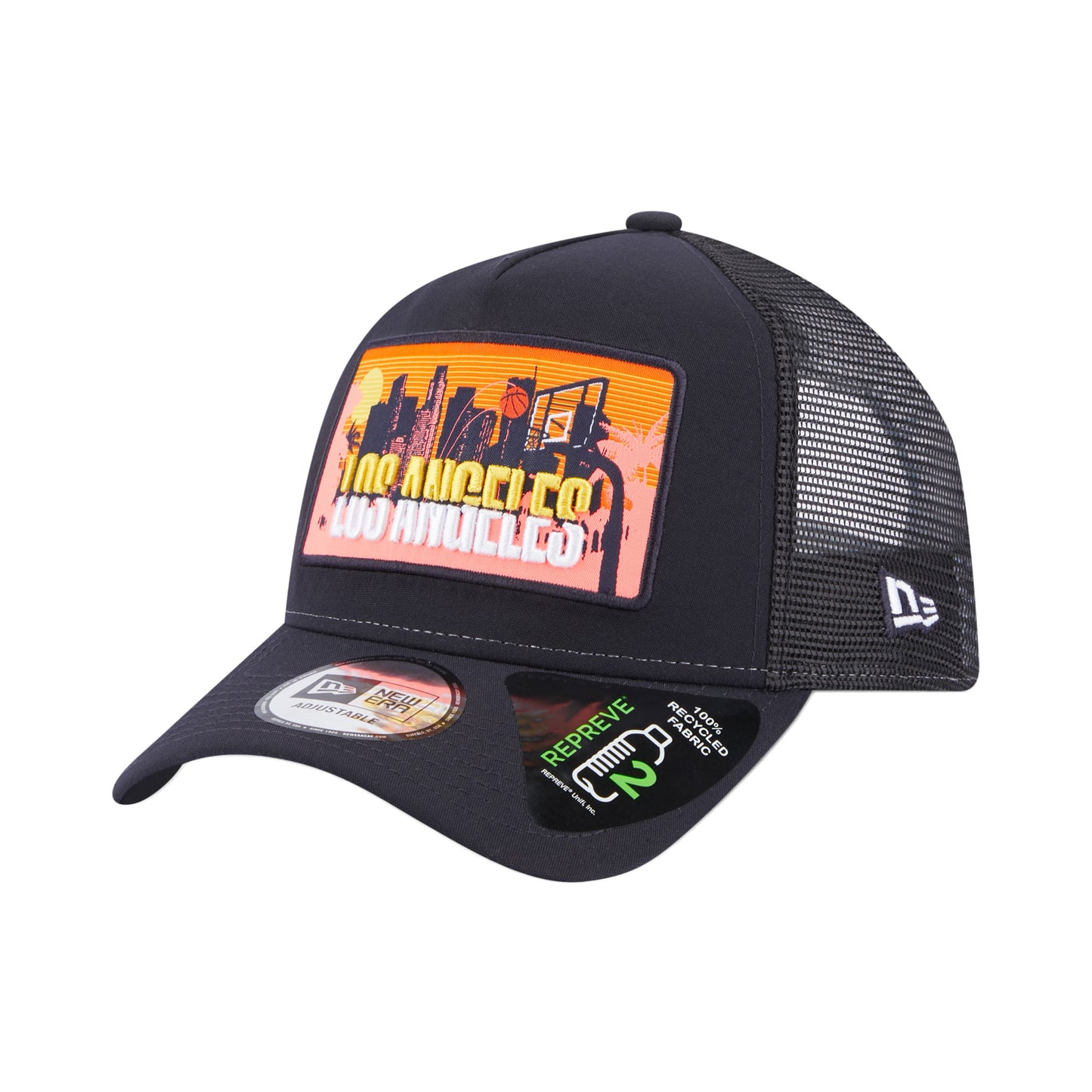 Los Angeles City Patch New Era Trucker Cap Adjustable navy