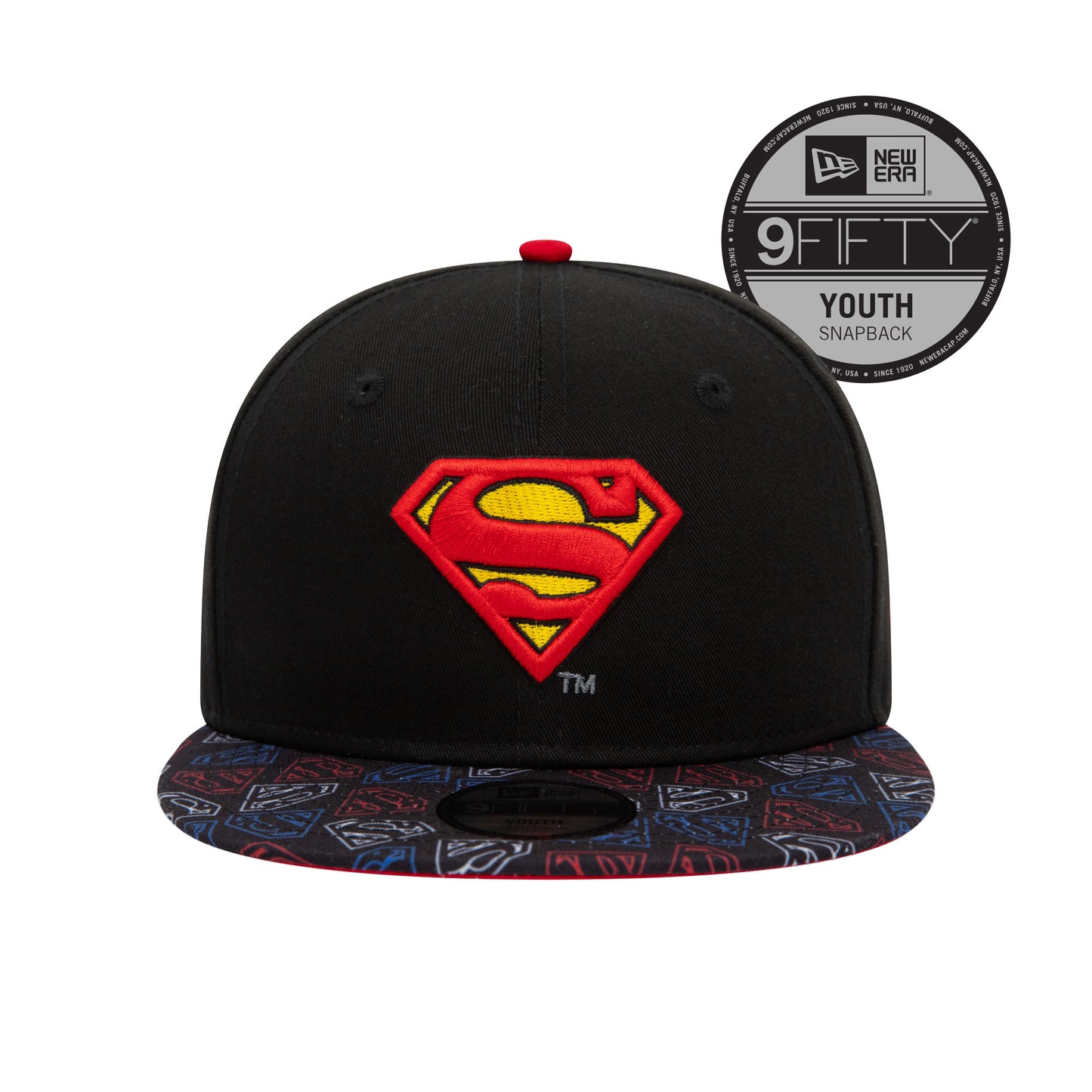 KIDS SUPERMAN Custom New Era 9Fifty Snap back Cap black