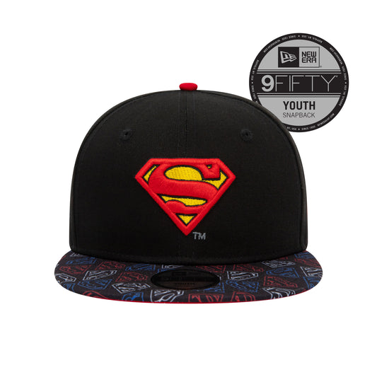 KIDS SUPERMAN Custom New Era 9Fifty Snap back Cap black