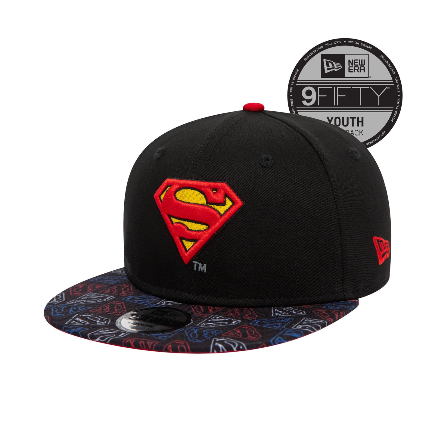 KIDS SUPERMAN Custom New Era 9Fifty Snap back Cap black