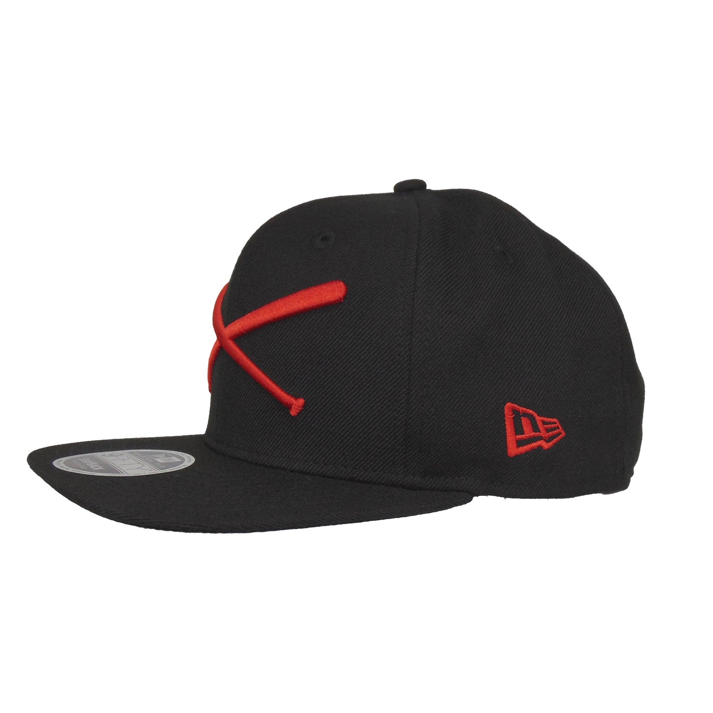 JustFitteds Crossed Bats Logo New Era 9FIFTY BRED