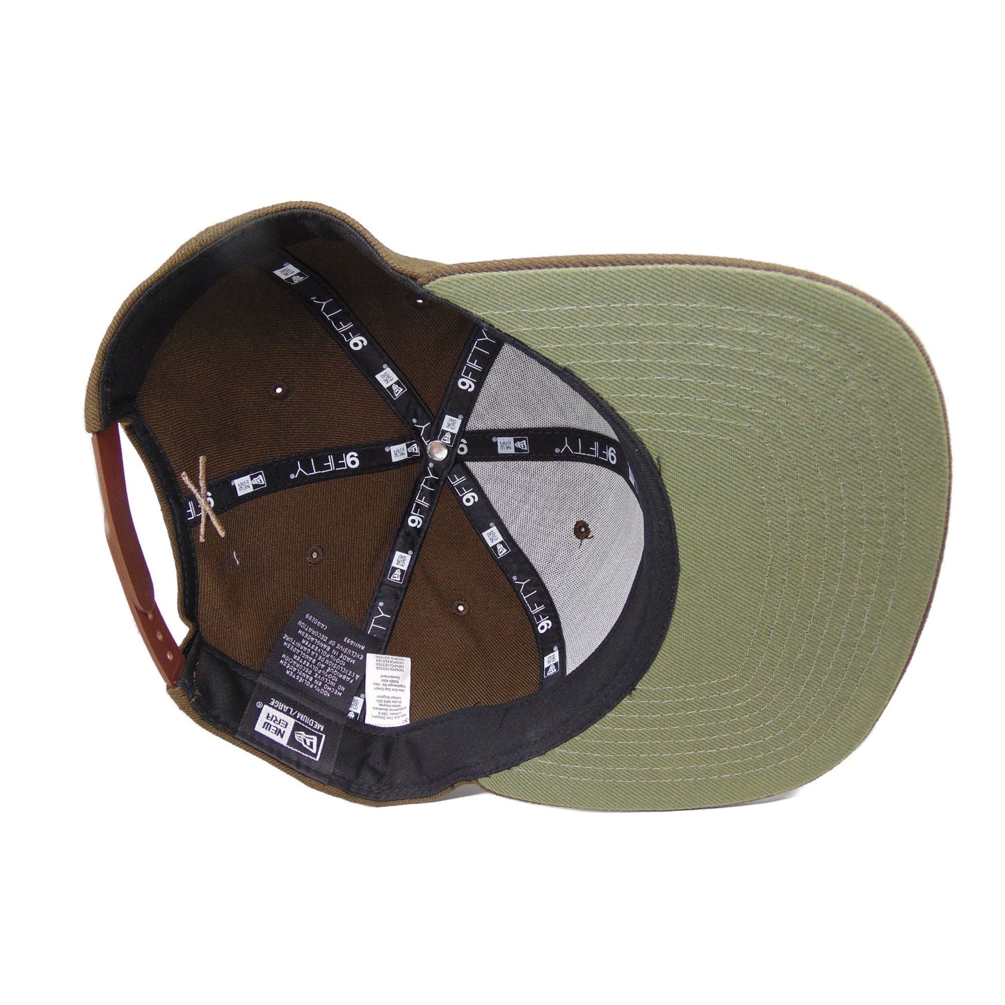 Justfitteds Crossed Bats 9FIFTY New Era Cap Snapback Brown