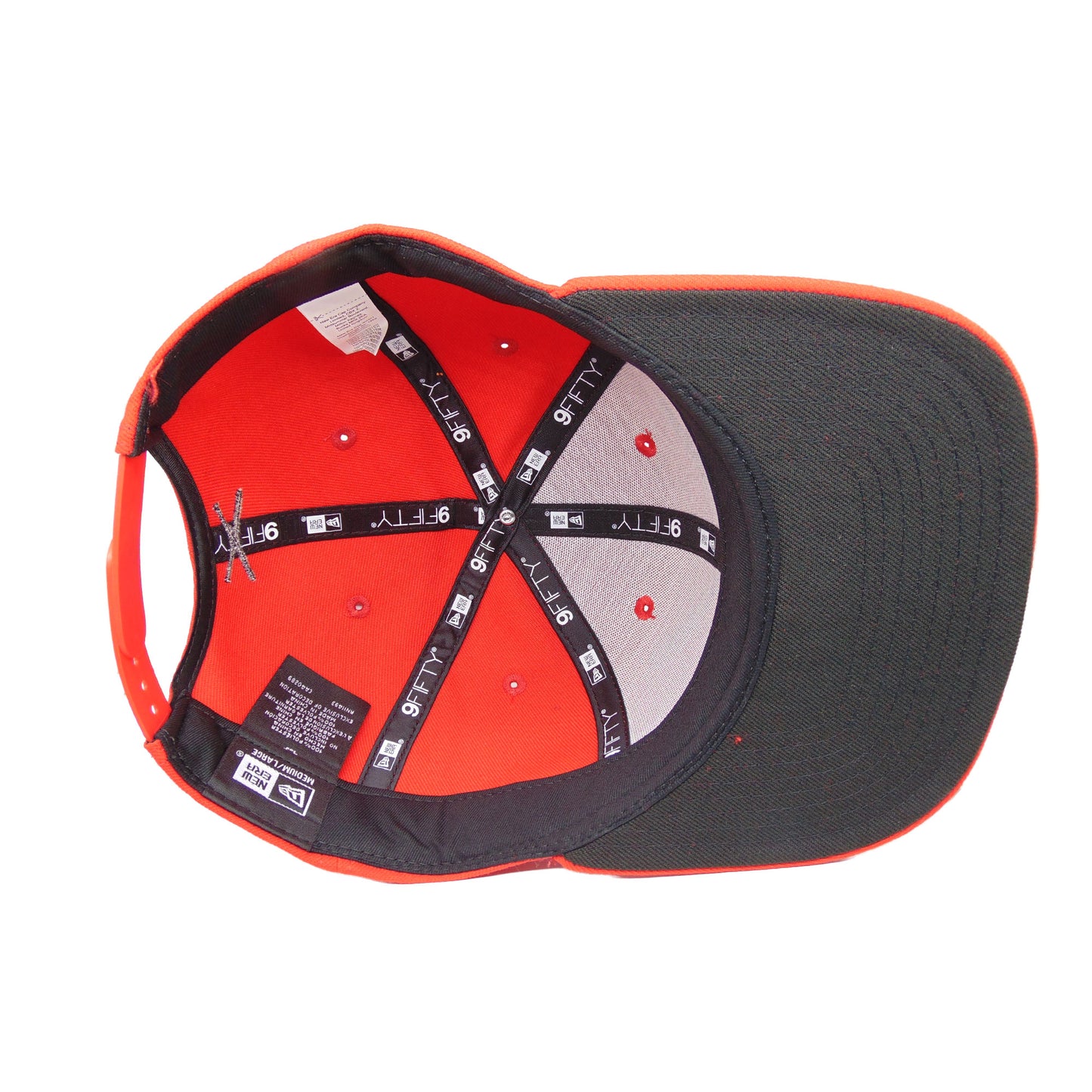 Justfitteds Crossed Bats New Era 9FIFTY Snapback Cap red