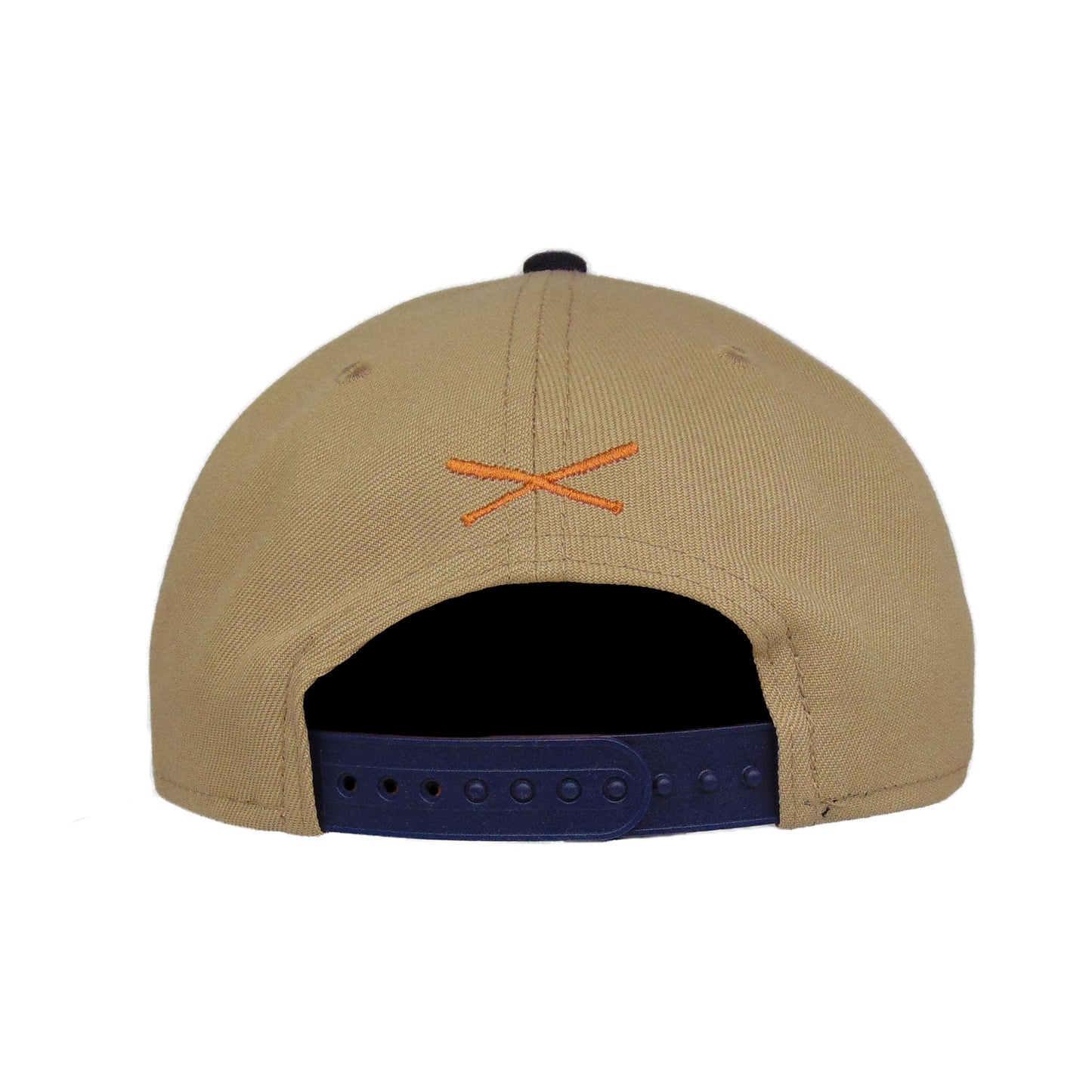 Justfitteds Crossed Bats New Era 9FIFTY Snapback Cap Camel