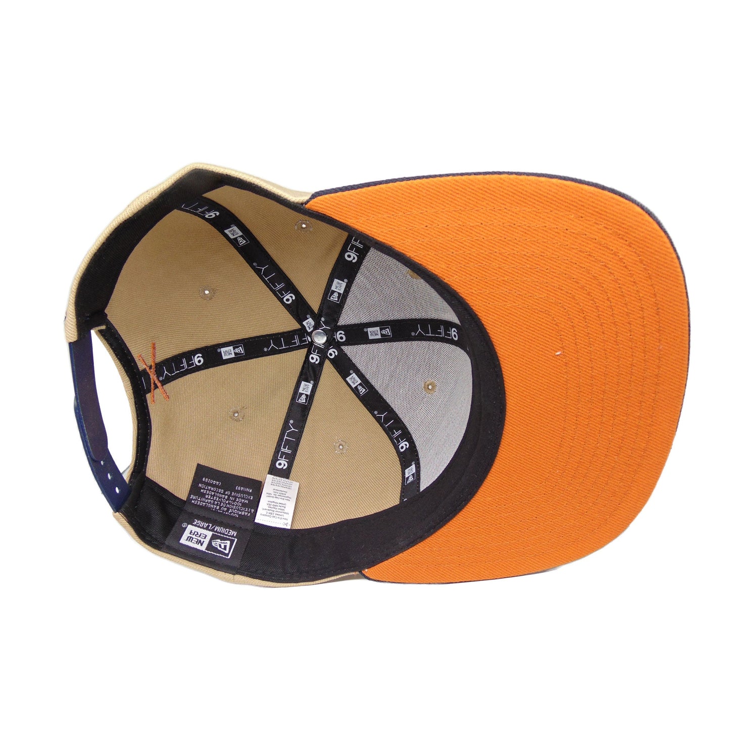Justfitteds Crossed Bats New Era 9FIFTY Snapback Cap Camel