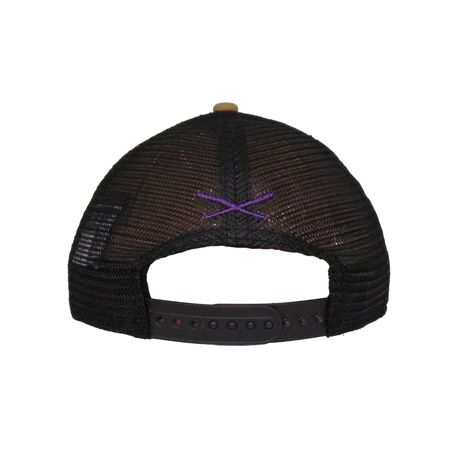 Justfitteds Crossed Bats 9FIFTY New Era Cap Trucker Brown