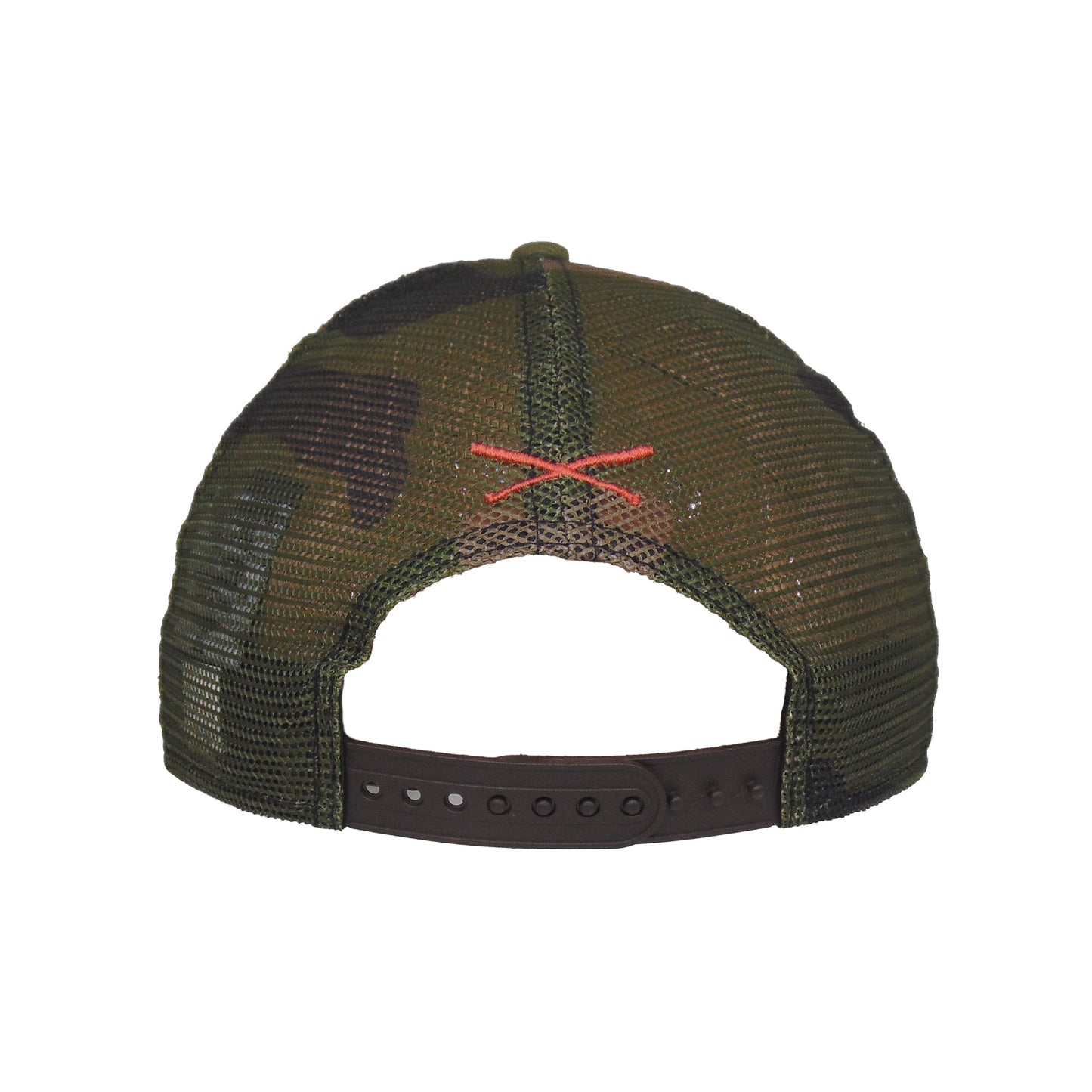 JustFitteds Crossed Bats New Era 9FIFTY Trucker Cap Camo