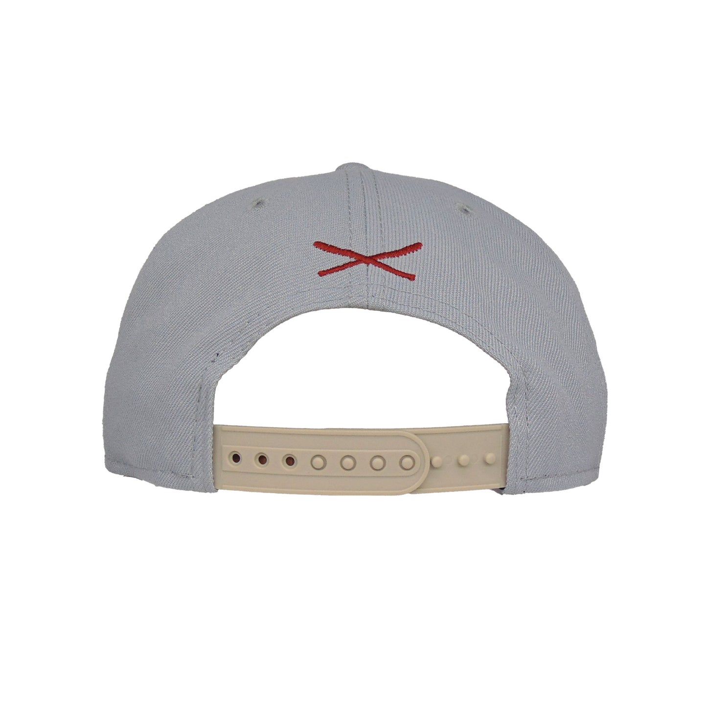JustFitteds Crossed Bats Logo New Era 9FIFTY Light Gray Stone