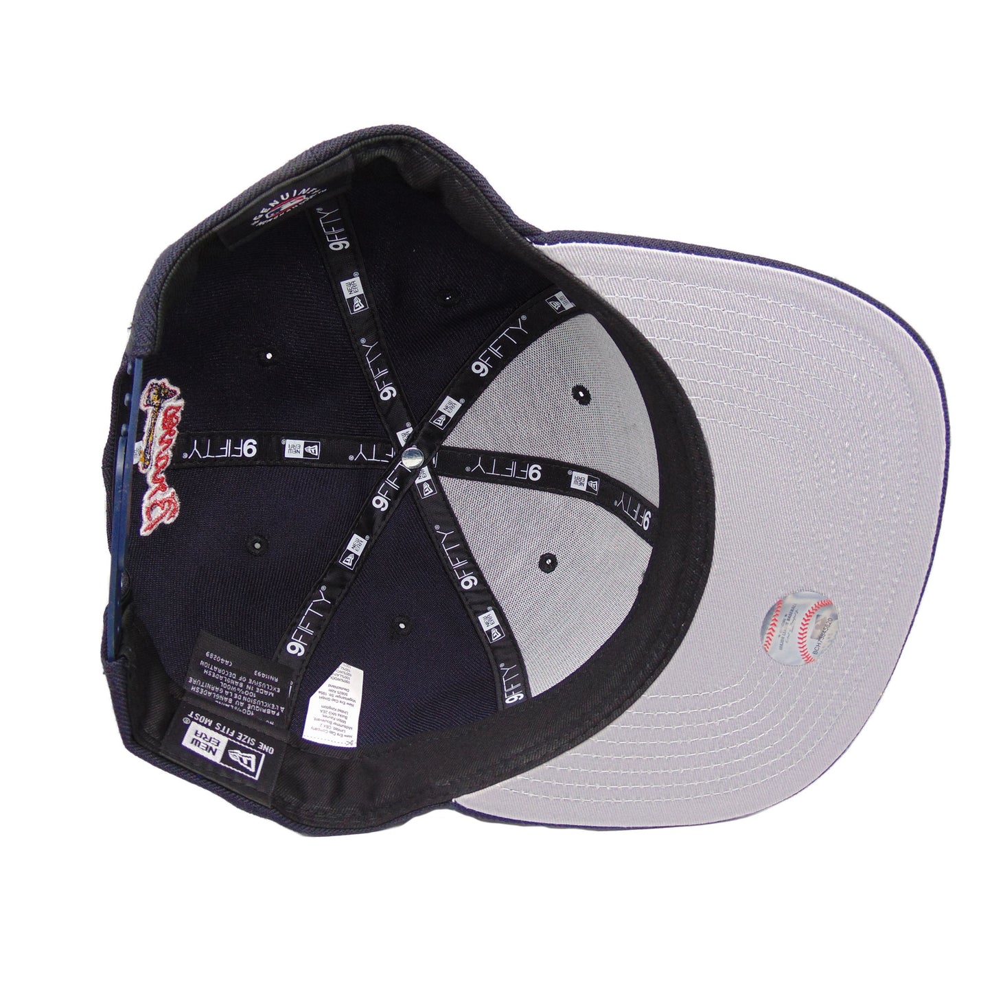 Atlanta Braves Custom New Era 9Fifty Snapback Cap Navy
