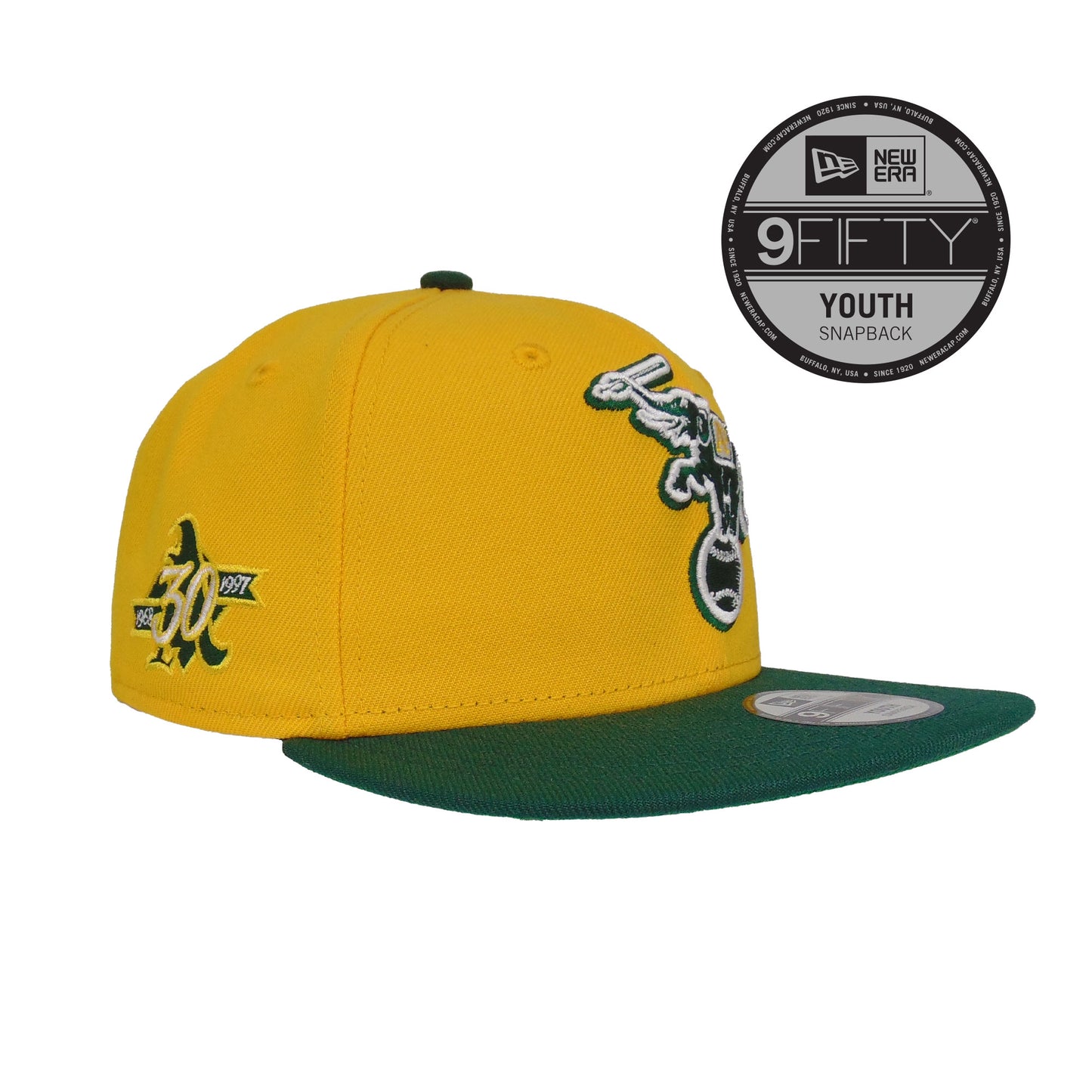 YOUTH Oakland Athletics JF Custom 9FIFTY New Era Cap 30th Anni