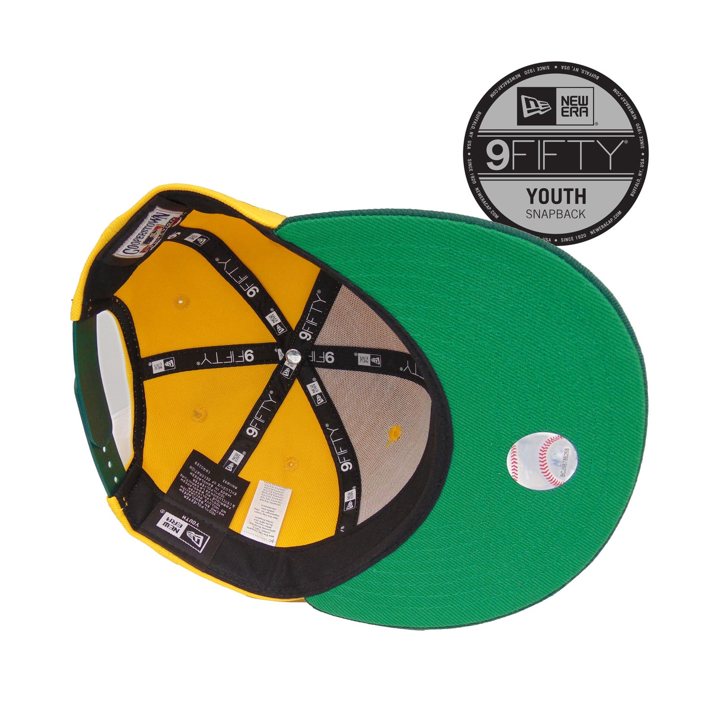 YOUTH Oakland Athletics JF Custom 9FIFTY New Era Cap 30th Anni