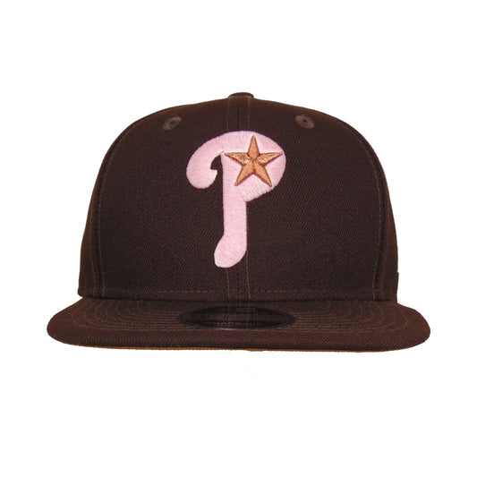 Philadelphia Phillies Custom New Era 9FIFTY Cap Brown