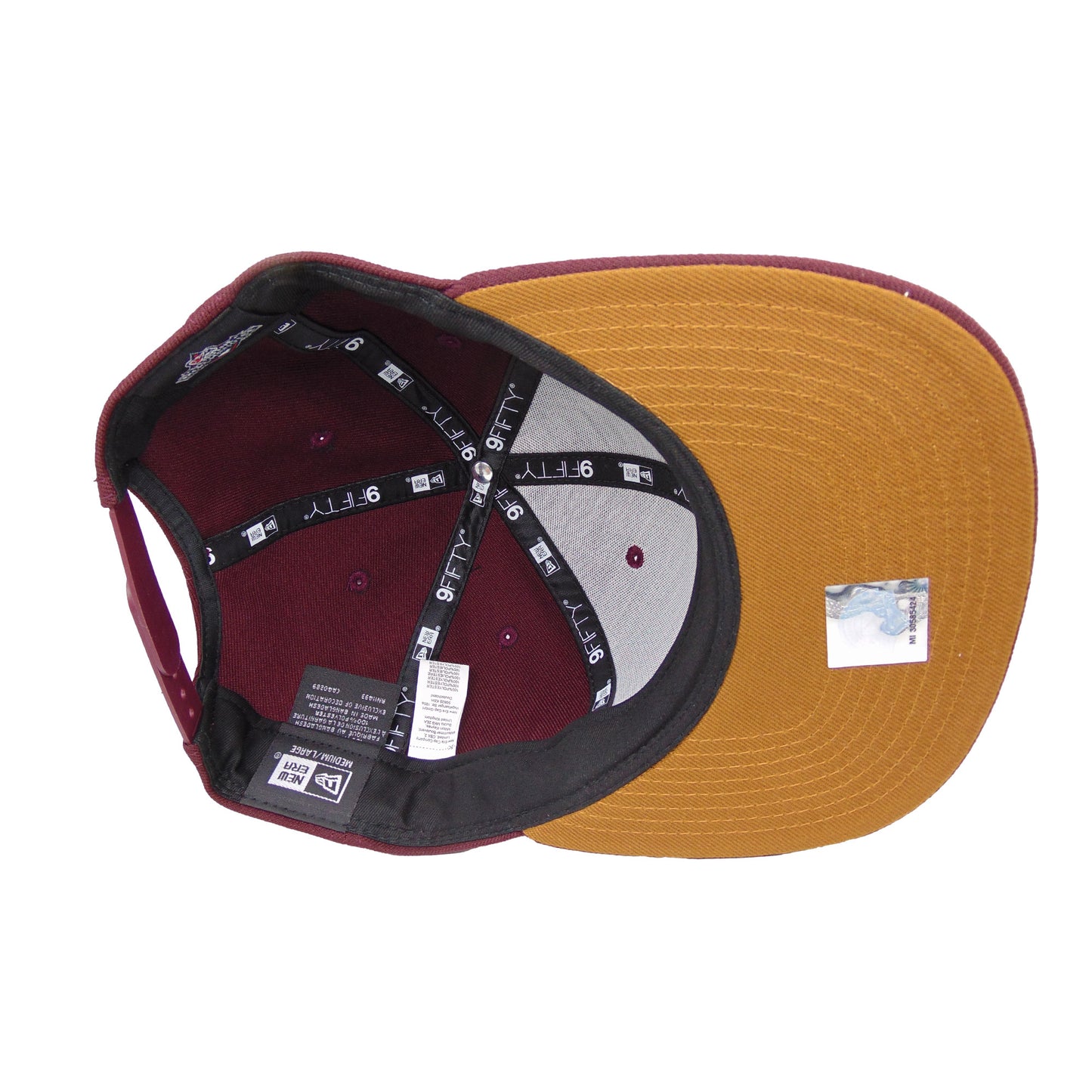 Miami Beach Flamingos Jf Custom 9FIFTy New Era Cap Maroon