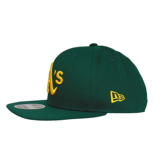 Oakland Athletics Custom 9FIFTY New Era Snapback Cap DGRN dark green Side View