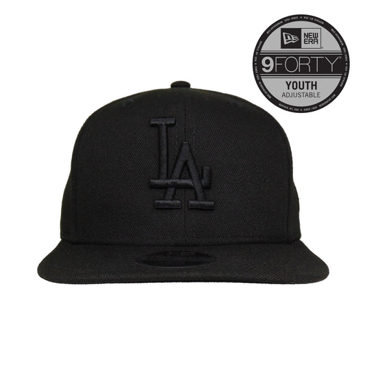 KIDS Los Angeles Dodgers 9FIFTY New Era Snap Back Blackout