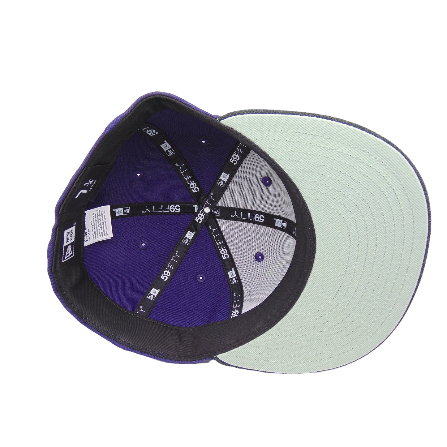 JustFitteds Crossed Bats 59FIFTY New Era Cap Purple
