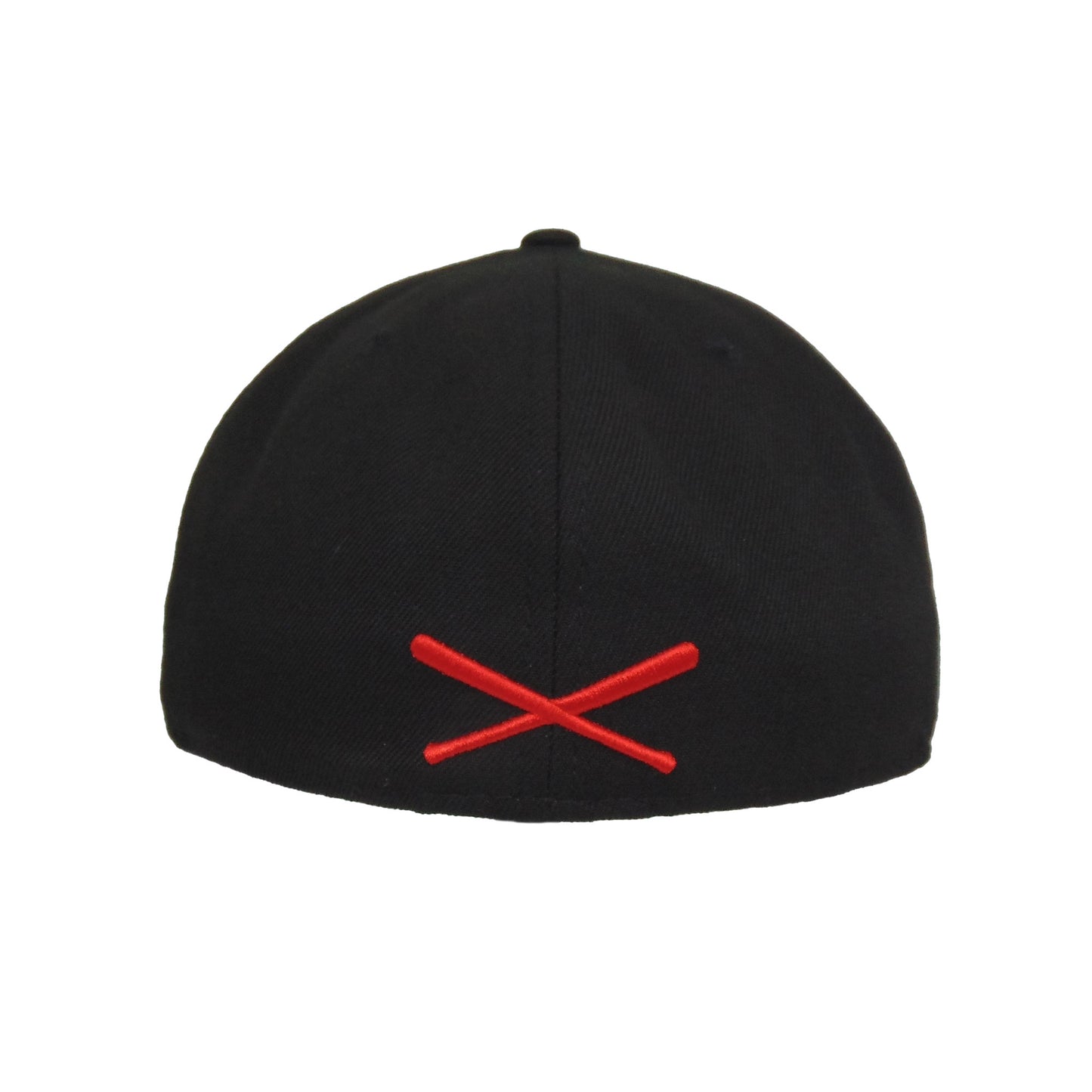 JustFitteds Black Cat New Era 59FIFTY Cap Black Red