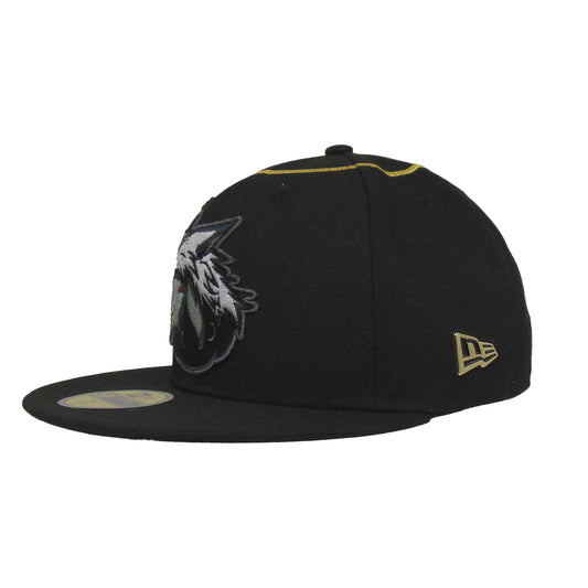 JustFitteds False Flag 59FIFTY Cap Black Gloriole black Side View