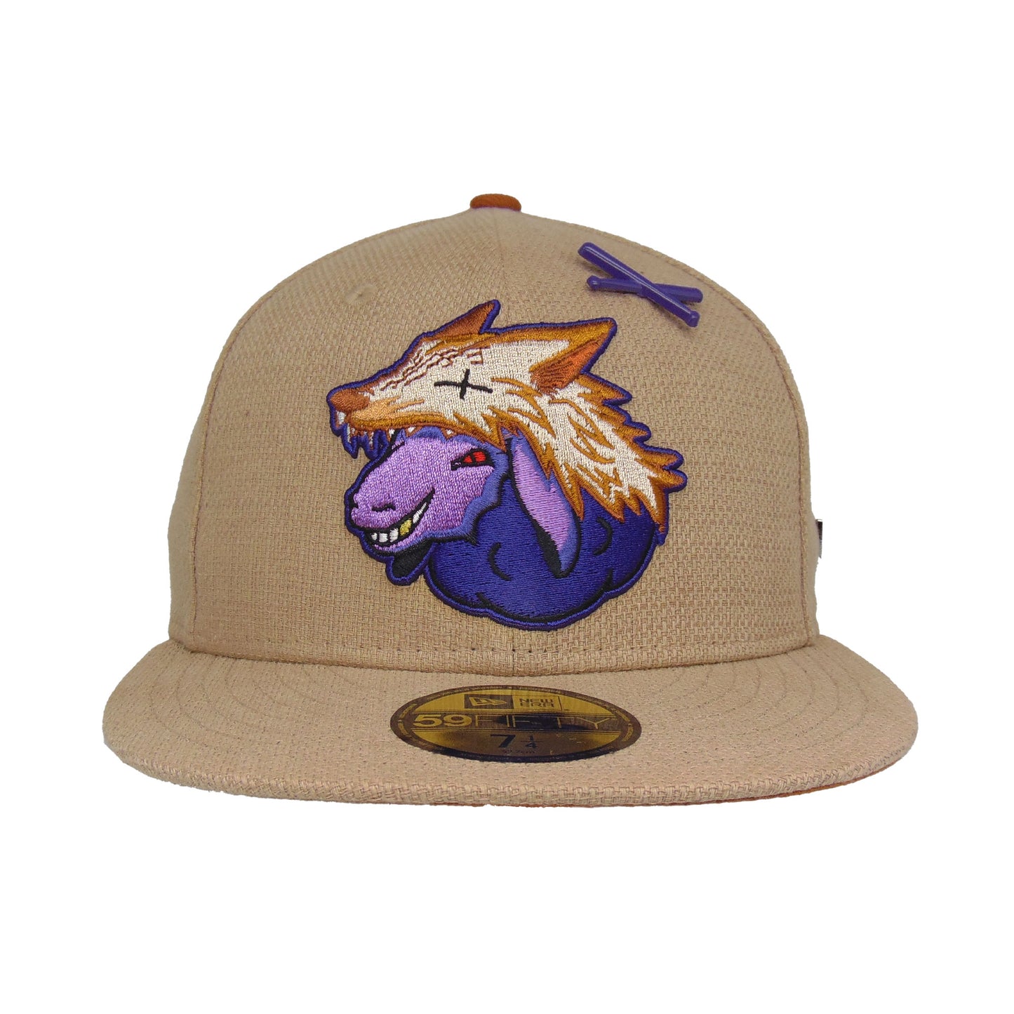 JustFitteds False Flag Black Sheep 59FIFTY Cap FLAX