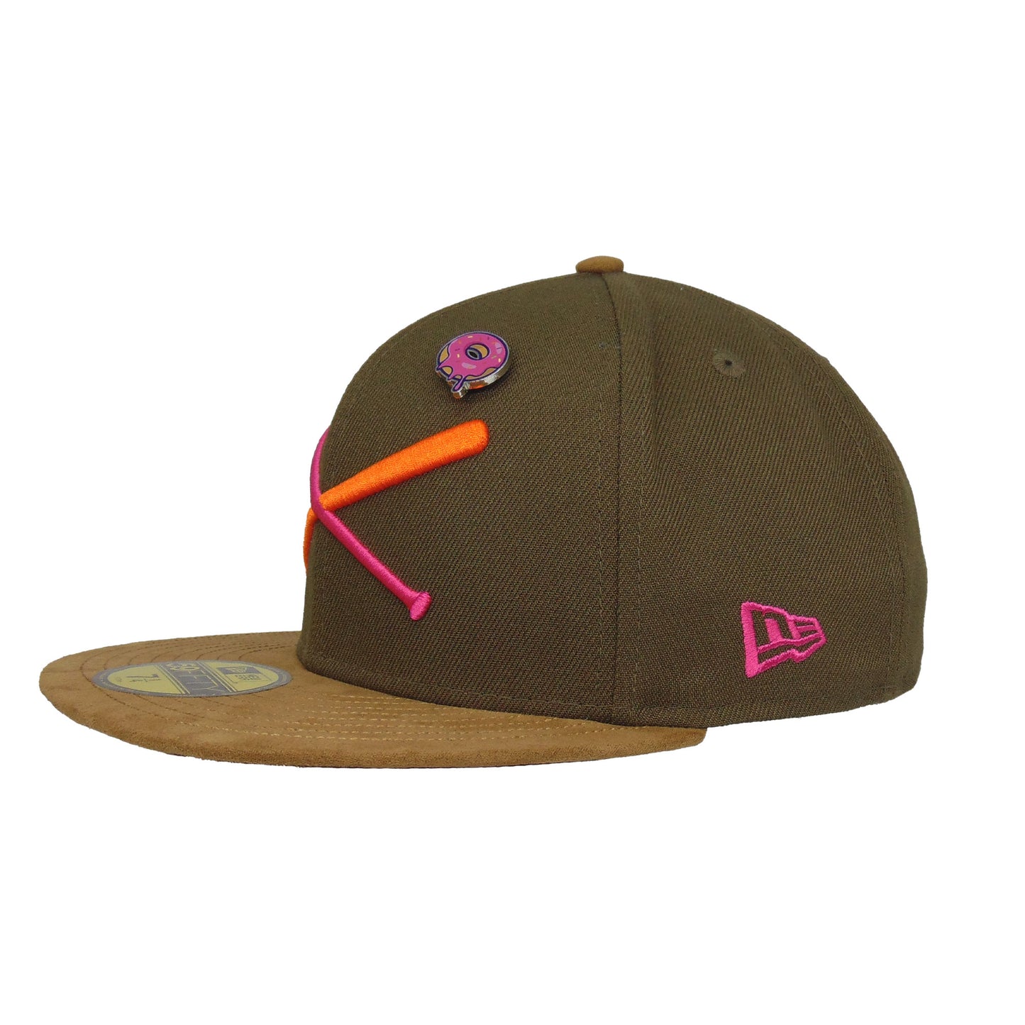 JustFitteds Crossed Bats Logo New Era 59FIFTY Cap Donut Lover
