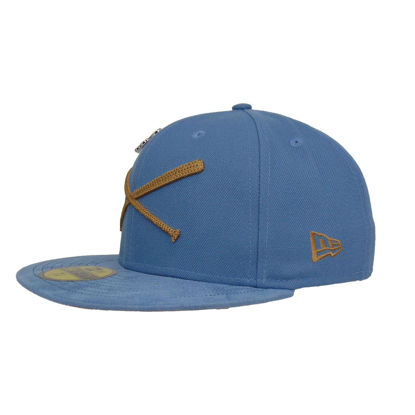 JustFitteds Crossed Bats Logo New Era 59FIFTY Cap Serene Blue