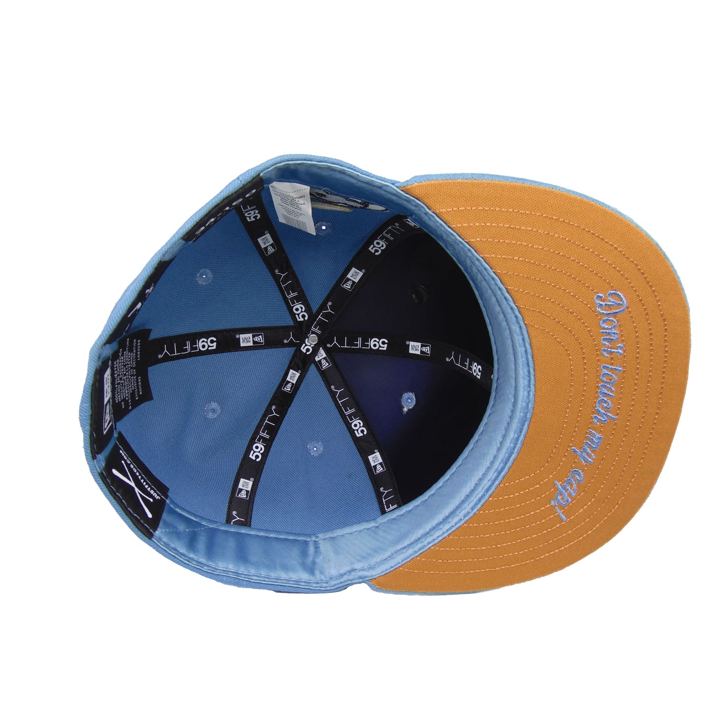 JustFitteds Crossed Bats Logo New Era 59FIFTY Cap Serene Blue