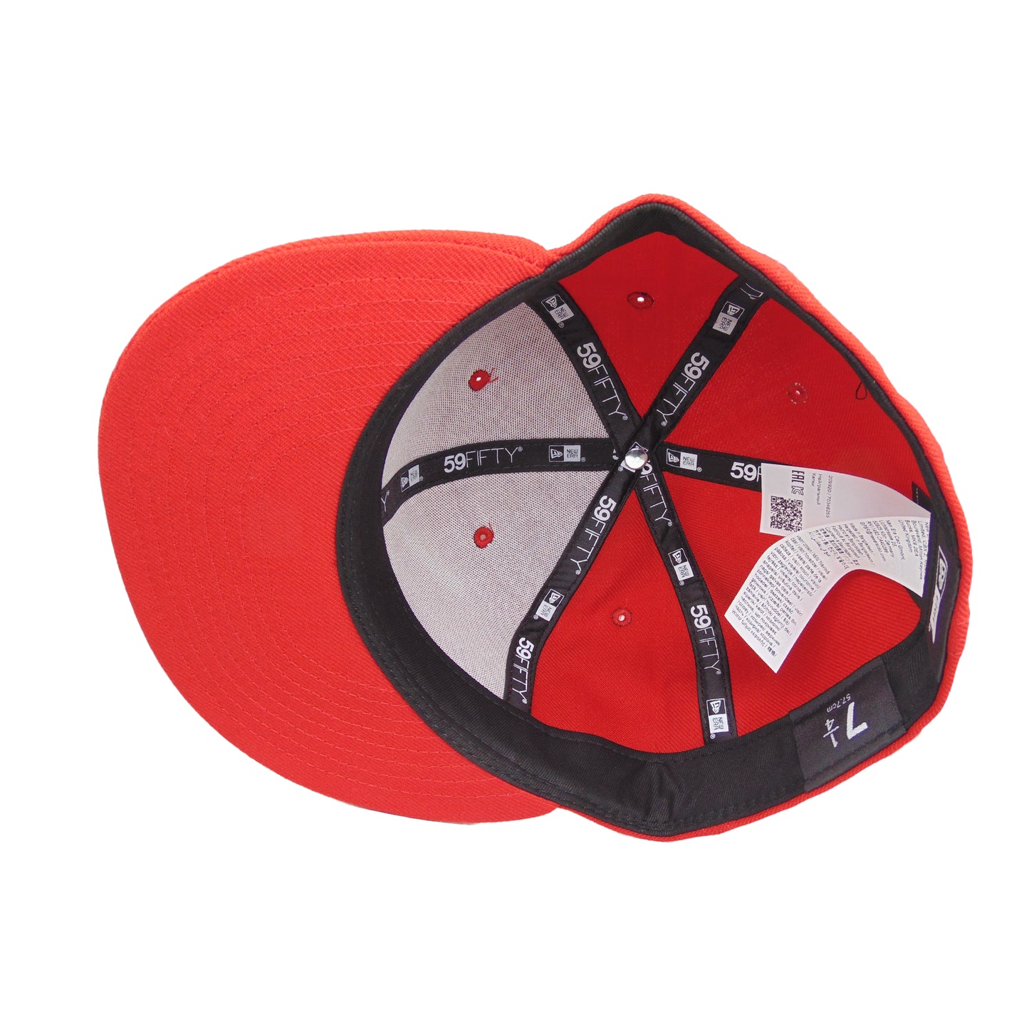 JustFitteds Crossed Bats Logo New Era 59FIFTY Cap Red White