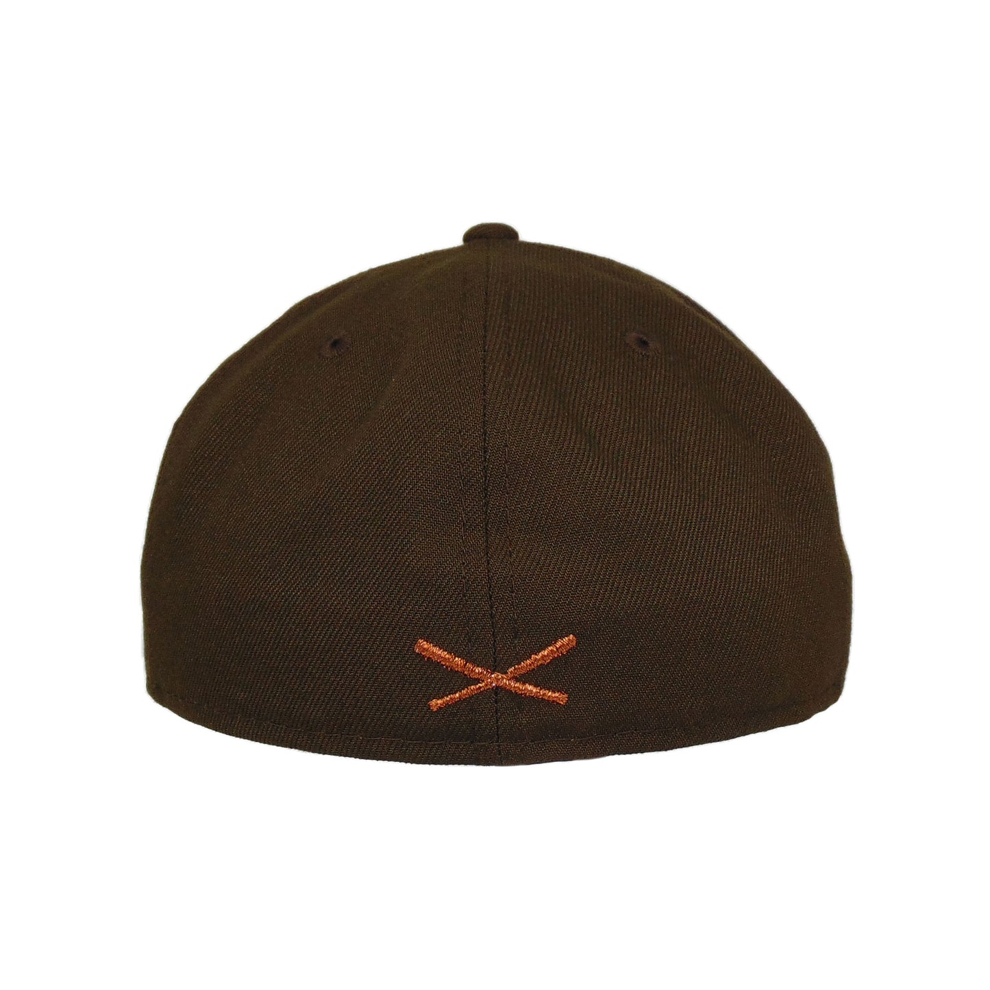JustFitteds Crossed Bats KIDS New Era 59FIFTY Cap Walnut Copper