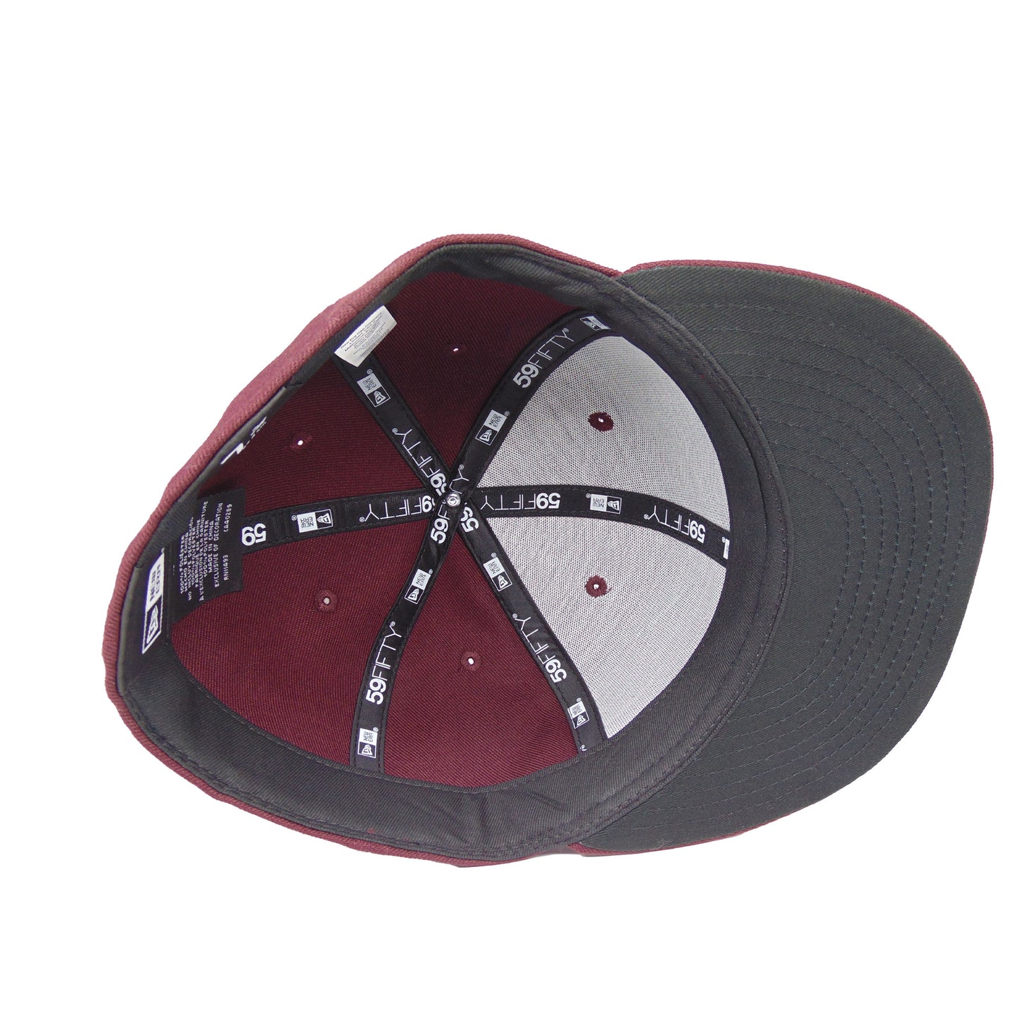 JustFitteds Crossed Bats Logo New Era 59FIFTY Maroon Black