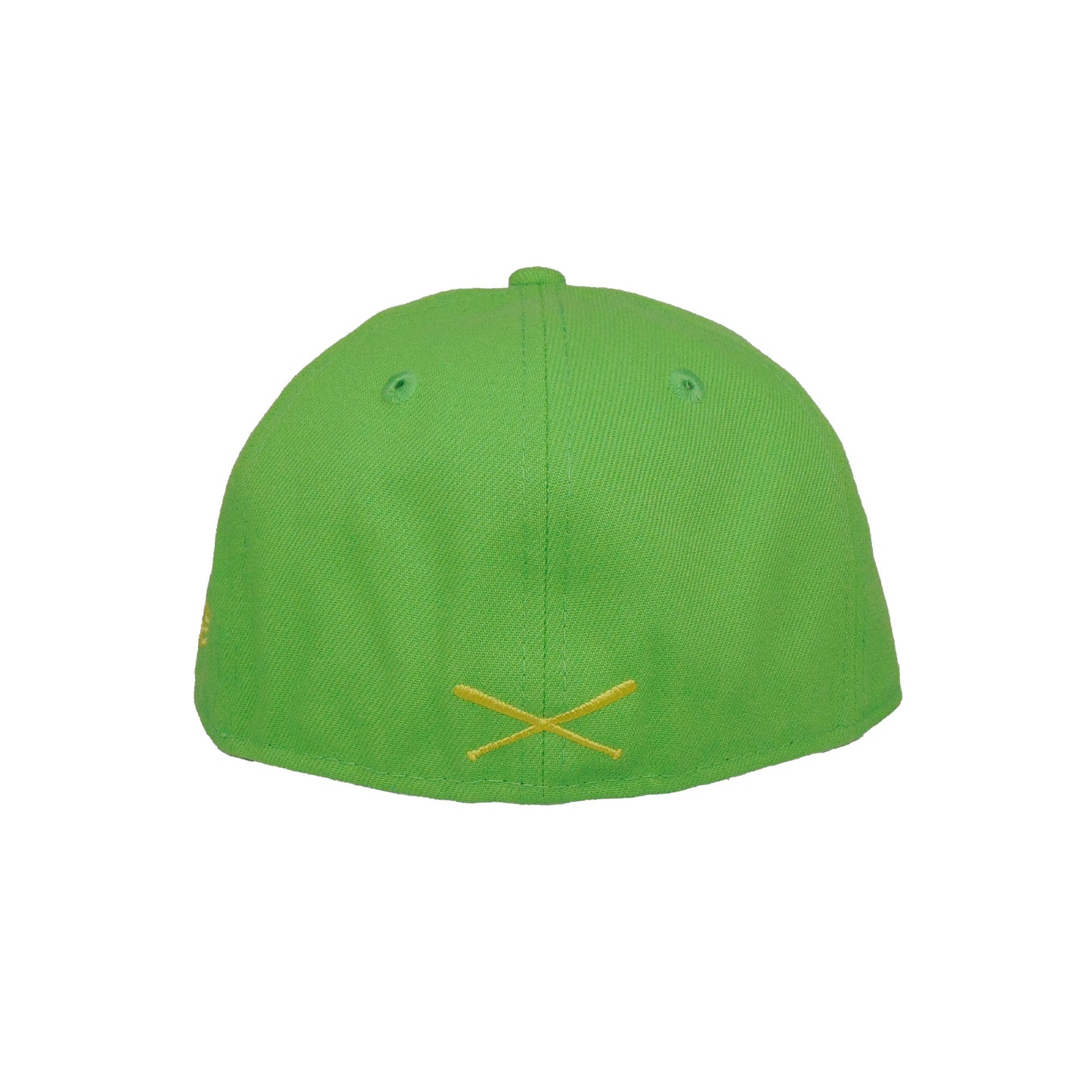 KIDS JustFitteds Crossed Bats Logo New Era 59FIFTY Cap Lime