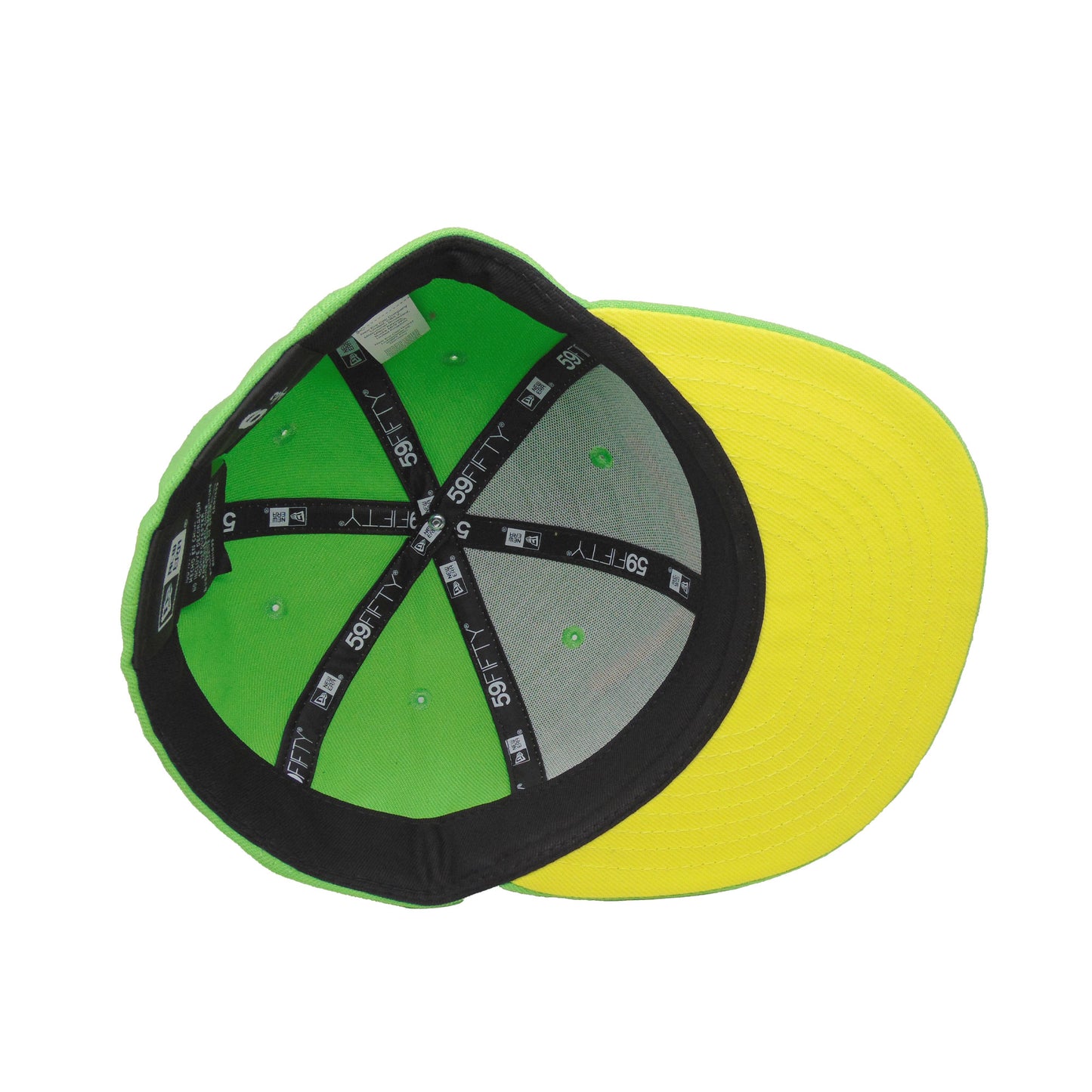 KIDS JustFitteds Crossed Bats Logo New Era 59FIFTY Cap Lime